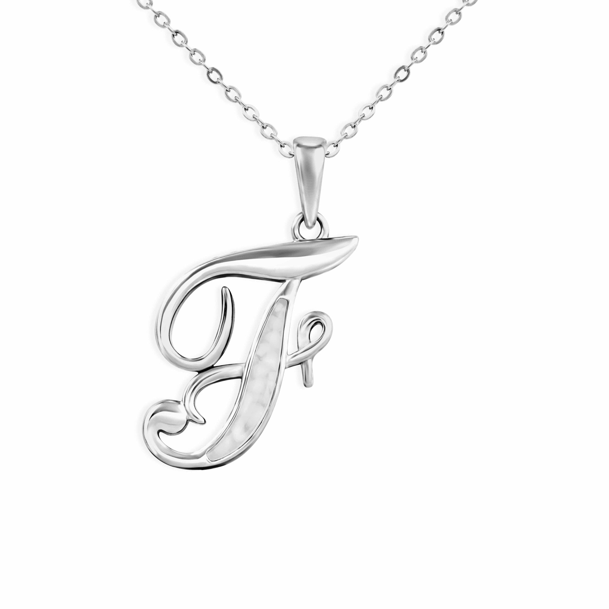 EverWith Alphabet Memorial Ashes Pendant - Letter F - EverWith Memorial Jewellery - Trade