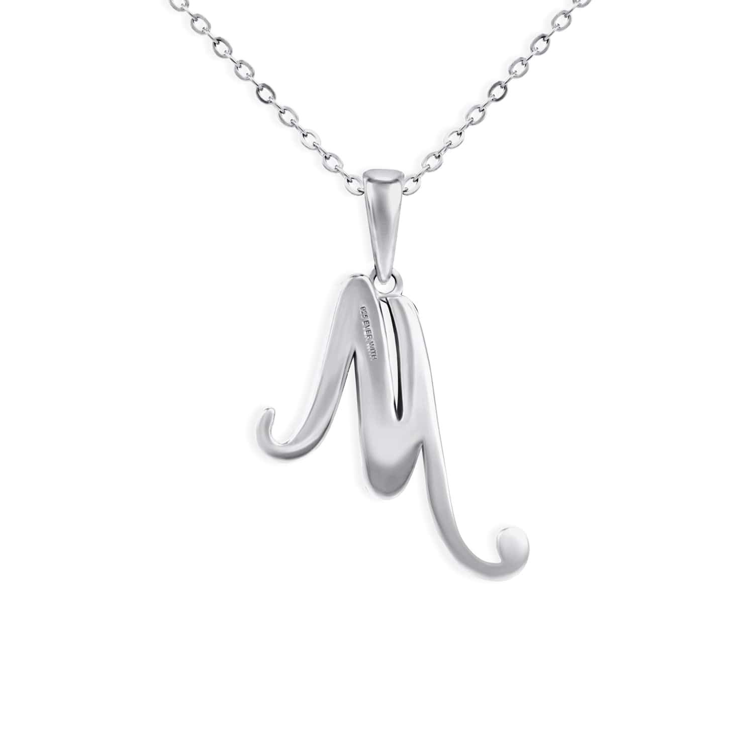 EverWith Alphabet Memorial Ashes Pendant - Letter M - EverWith Memorial Jewellery - Trade