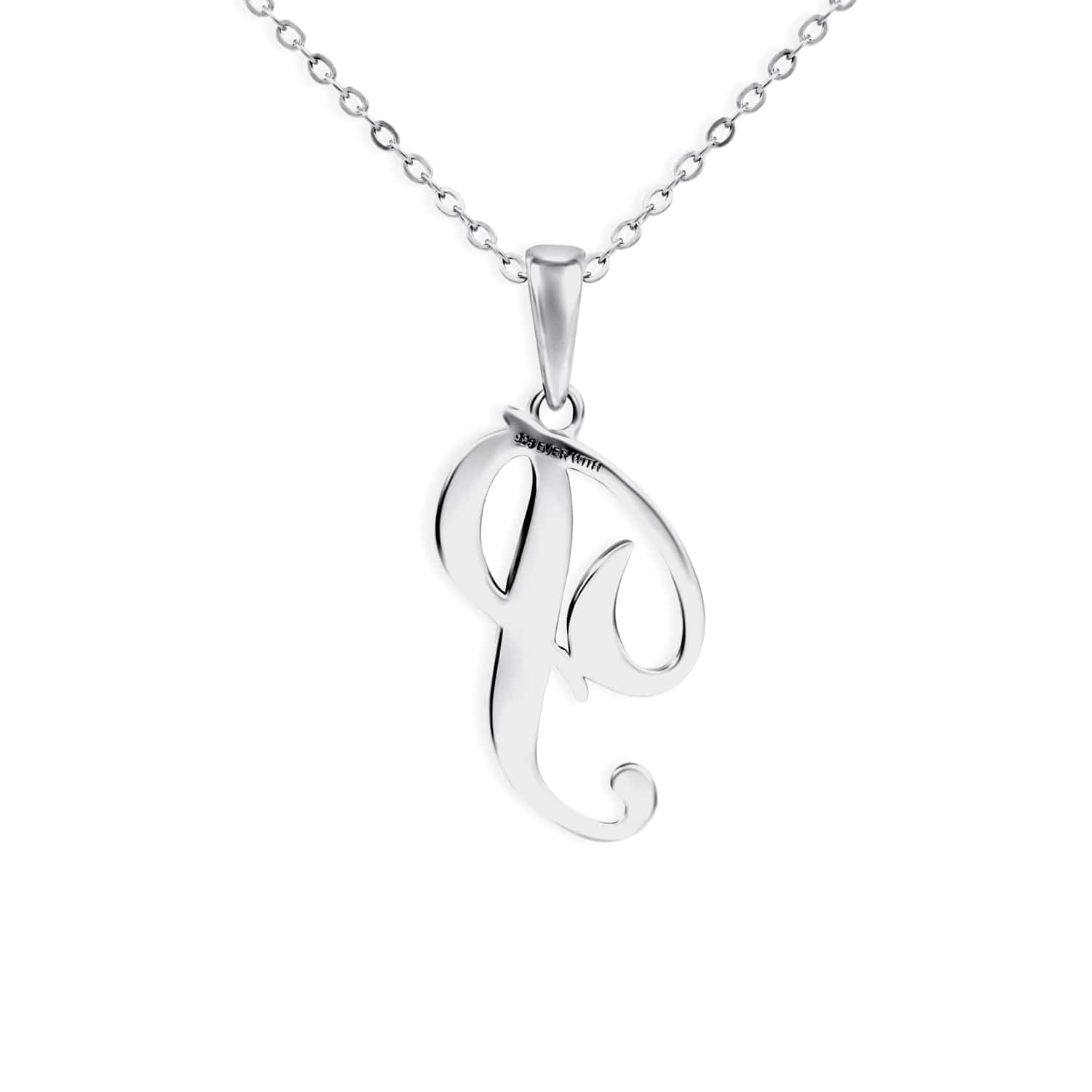 EverWith Alphabet Memorial Ashes Pendant - Letter P - EverWith Memorial Jewellery - Trade