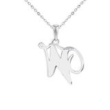 EverWith Alphabet Memorial Ashes Pendant - Letter W - EverWith Memorial Jewellery - Trade