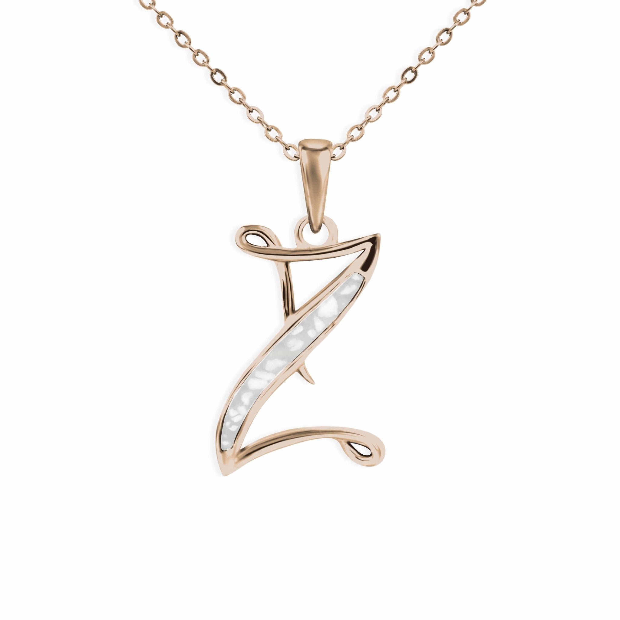 EverWith Alphabet Memorial Ashes Pendant - Letter Z - EverWith Memorial Jewellery - Trade
