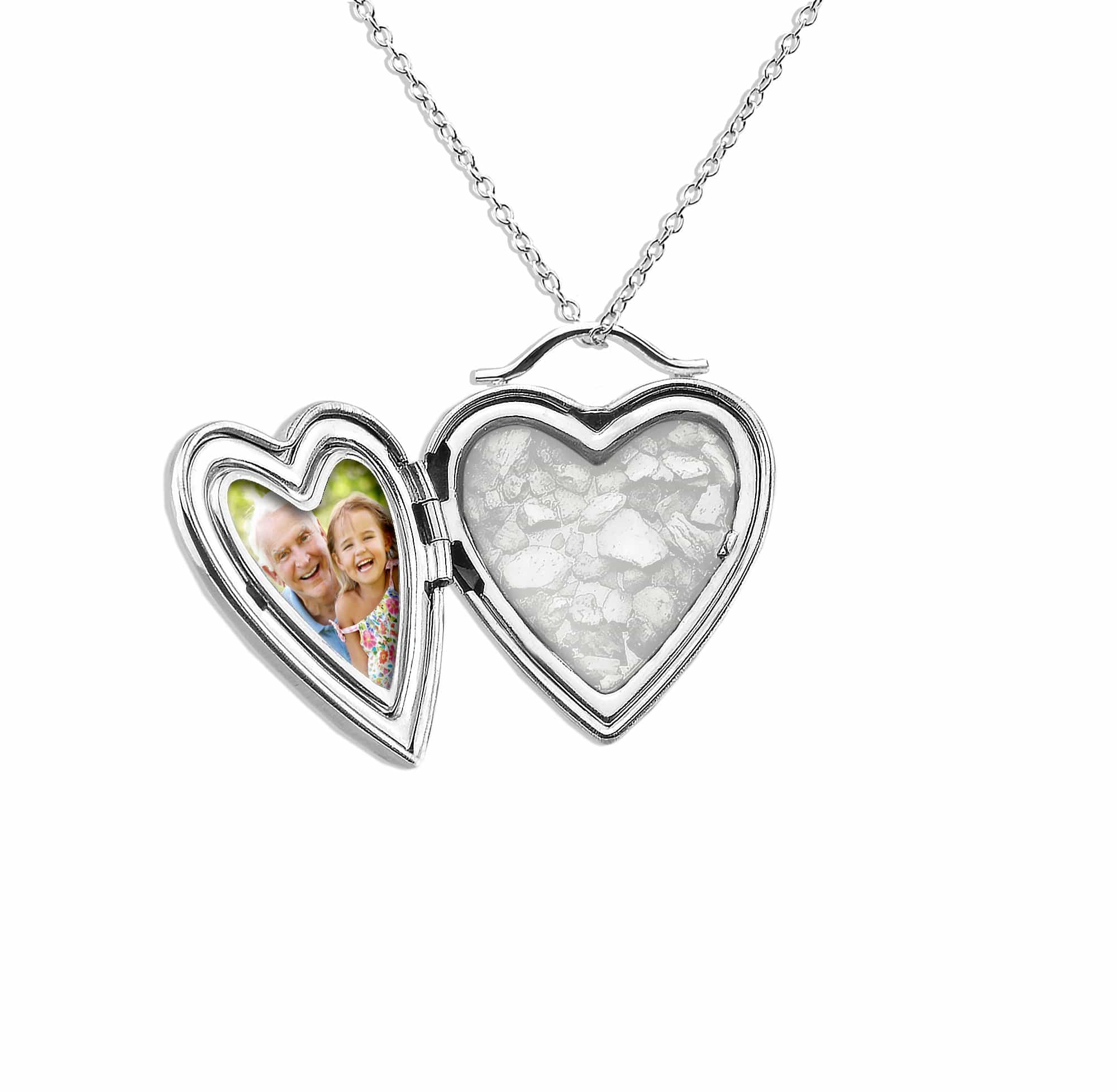 EverWith™ Always On My Mind Heart Shaped Sterling Silver Memorial Ashes Locket - EverWith Memorial Jewellery - Trade