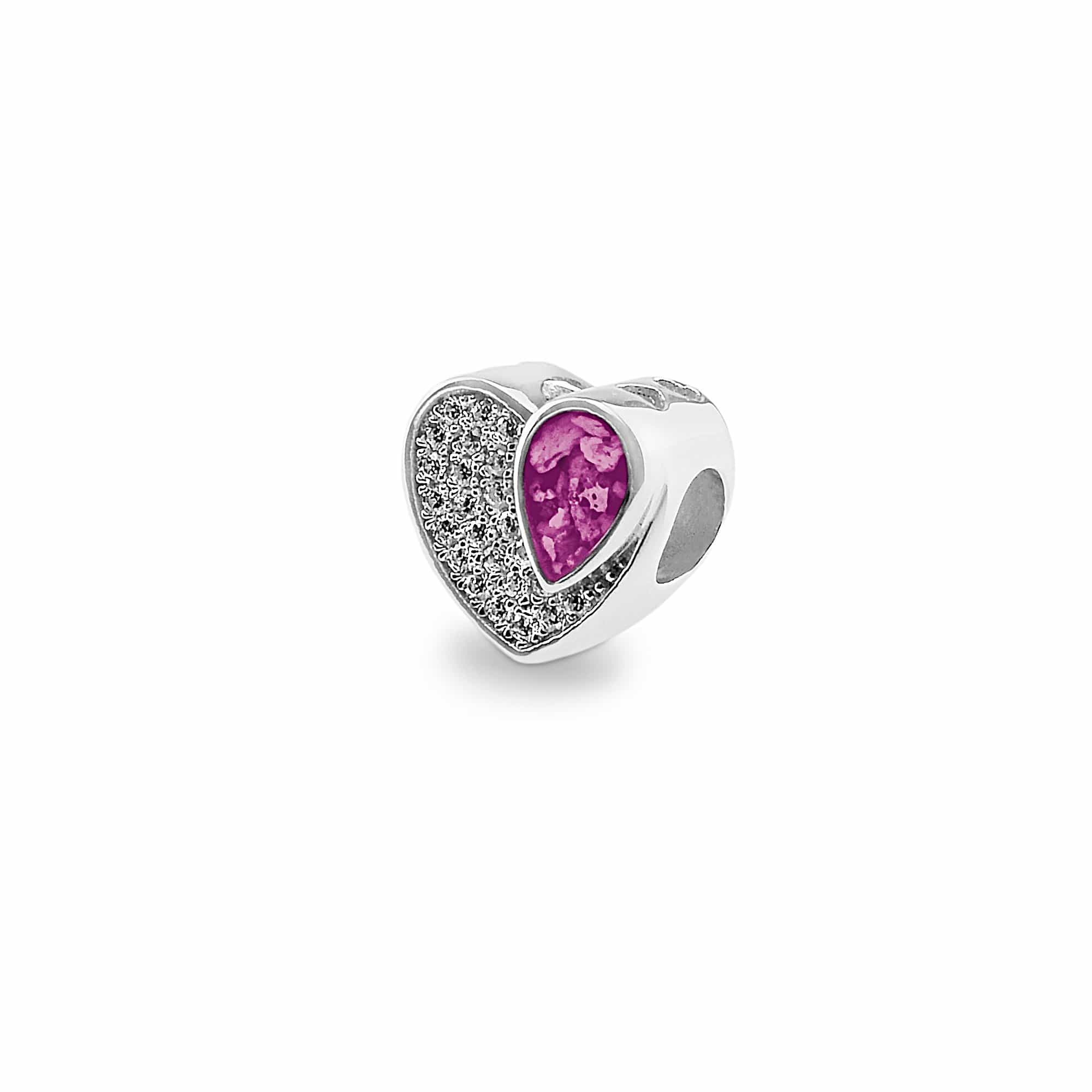 EverWith™ Beloved Memorial Ashes Charm Bead with Swarovski Crystals - EverWith Memorial Jewellery - Trade
