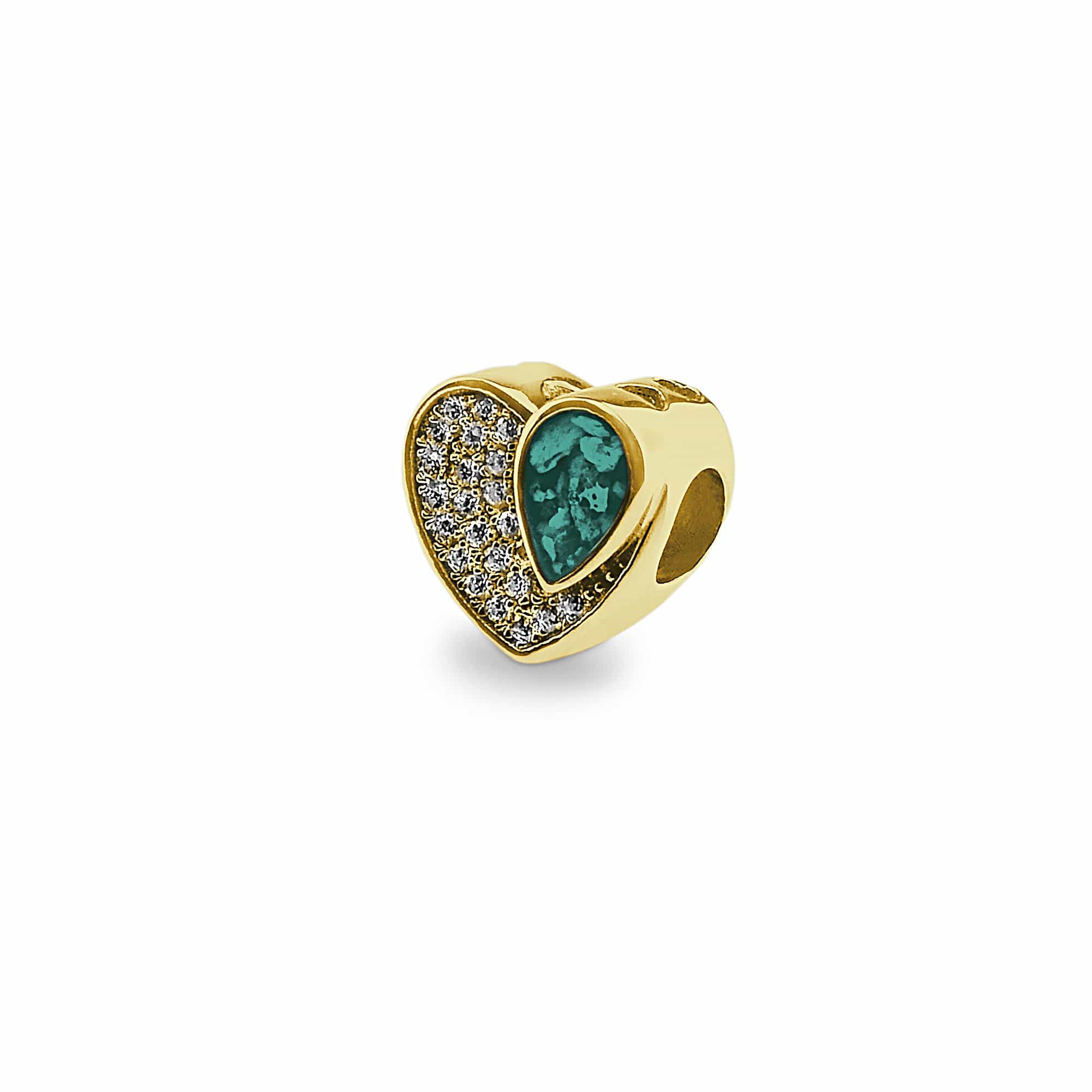 EverWith™ Beloved Memorial Ashes Charm Bead with Swarovski Crystals - EverWith Memorial Jewellery - Trade