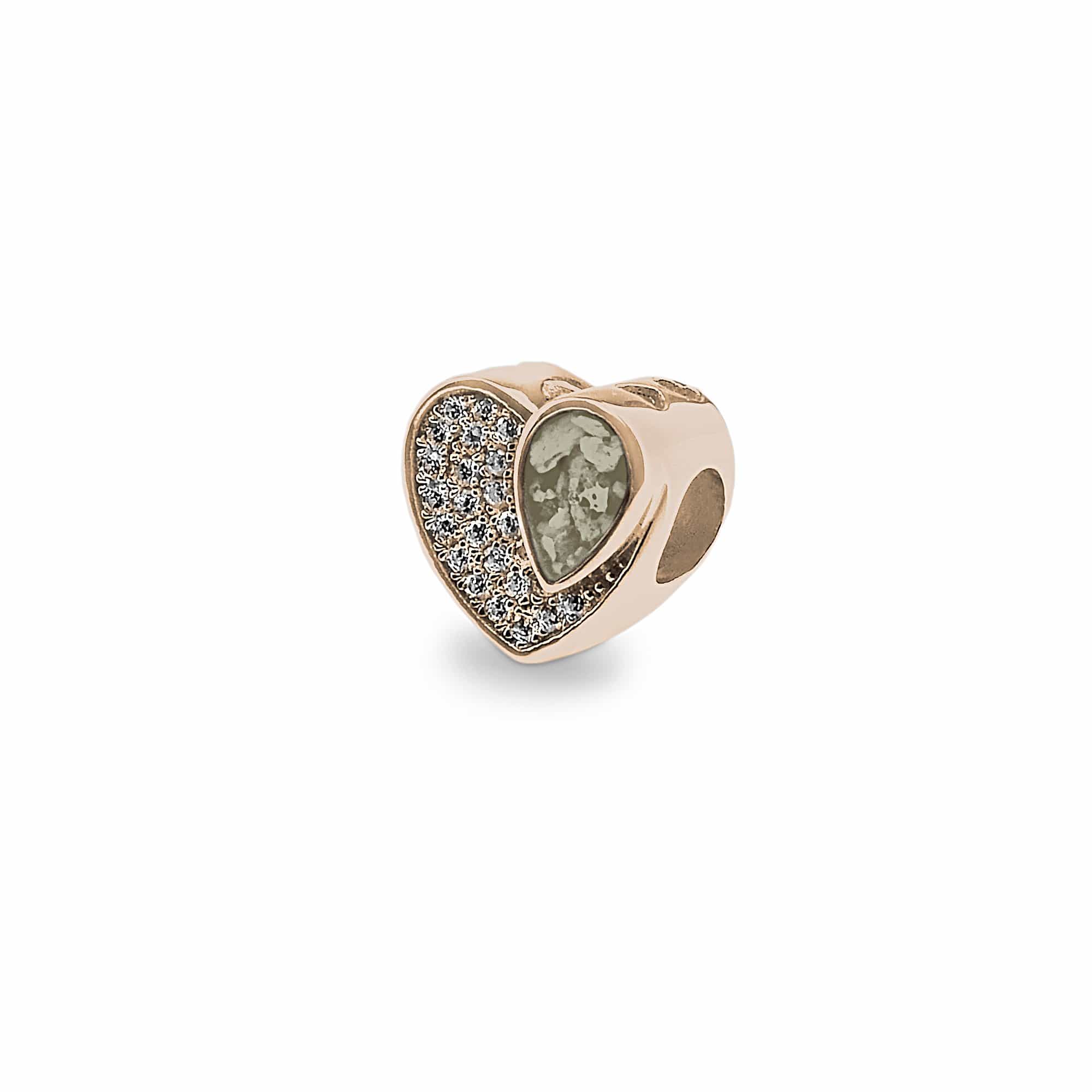 EverWith™ Beloved Memorial Ashes Charm Bead with Swarovski Crystals - EverWith Memorial Jewellery - Trade