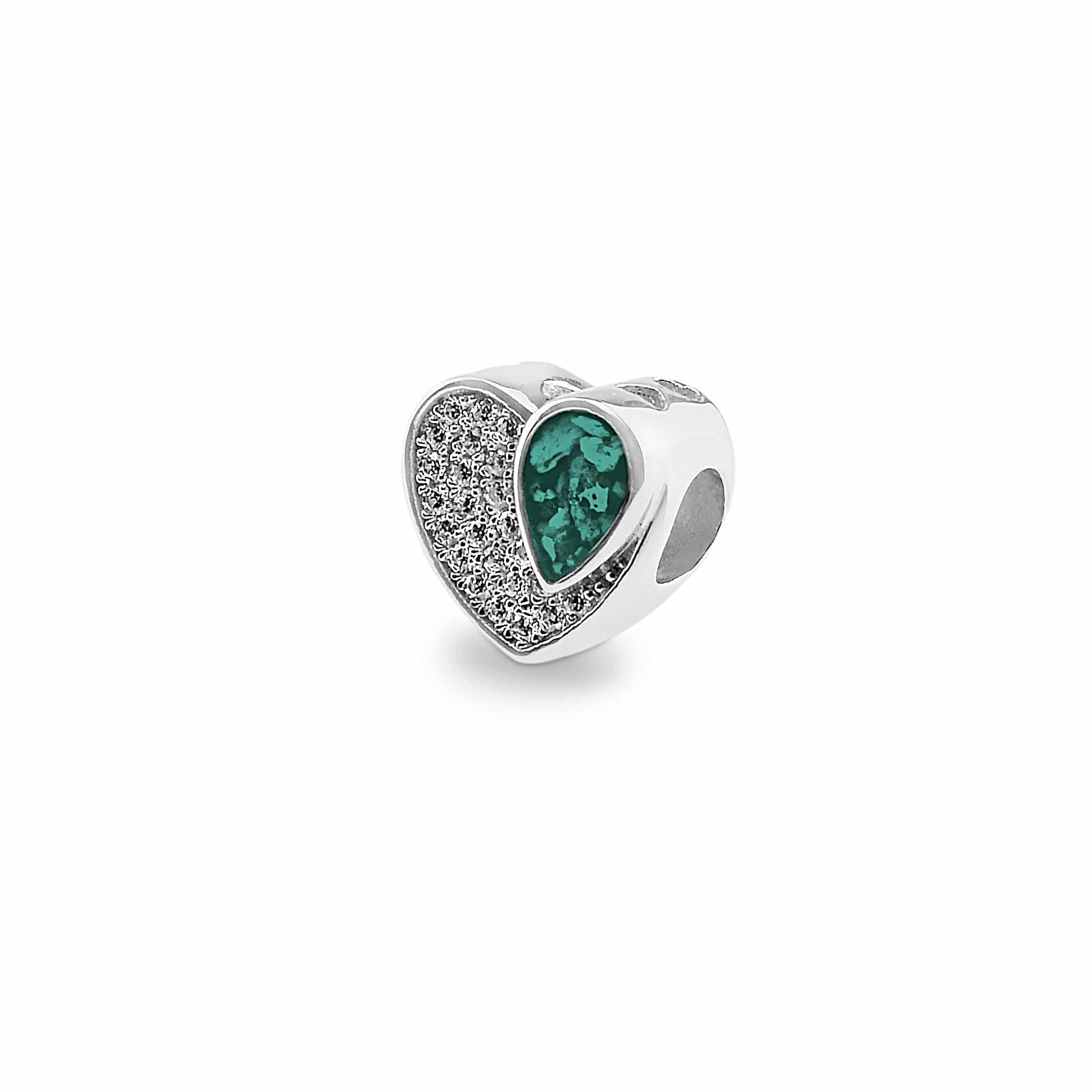 EverWith™ Beloved Memorial Ashes Charm Bead with Swarovski Crystals - EverWith Memorial Jewellery - Trade