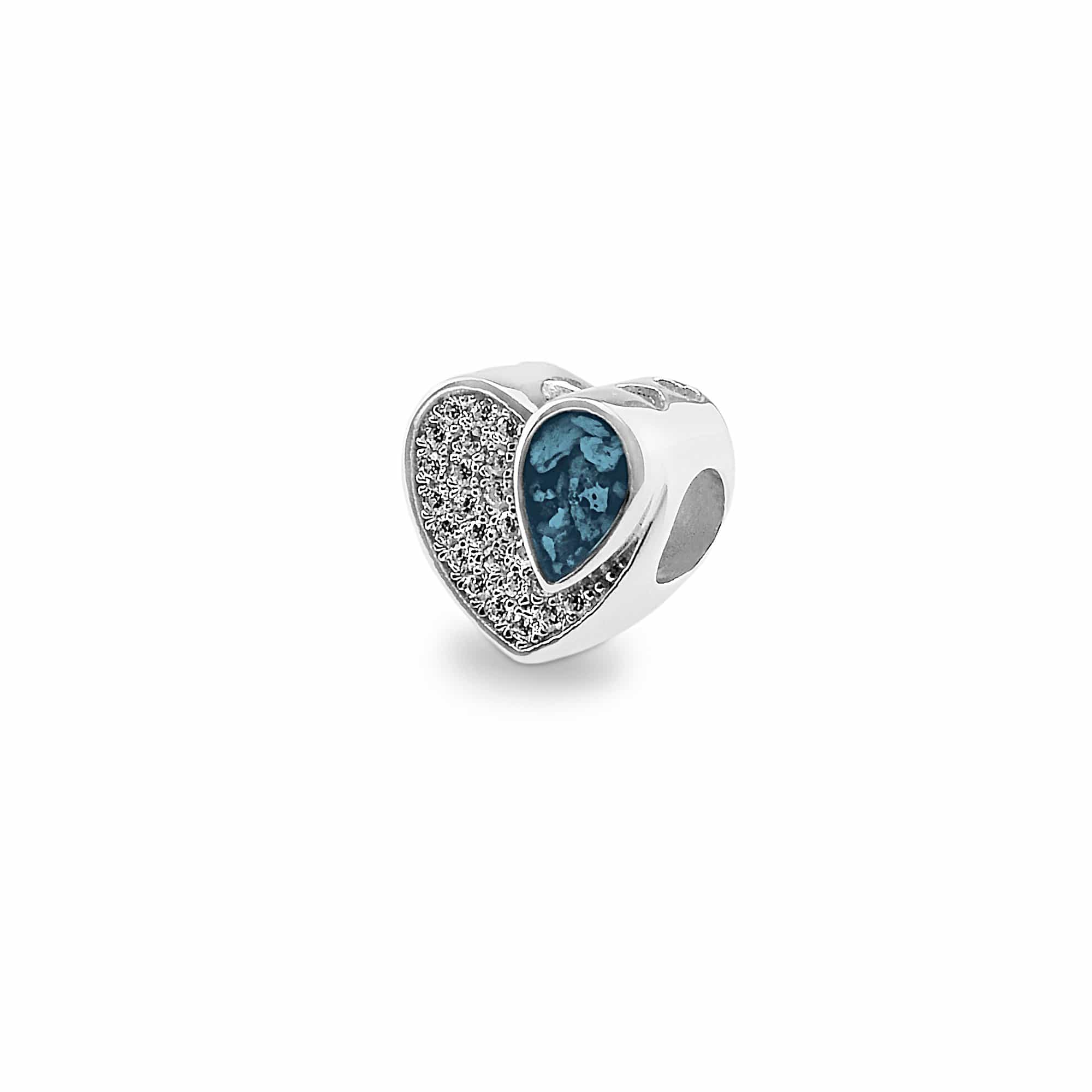 EverWith™ Beloved Memorial Ashes Charm Bead with Swarovski Crystals - EverWith Memorial Jewellery - Trade