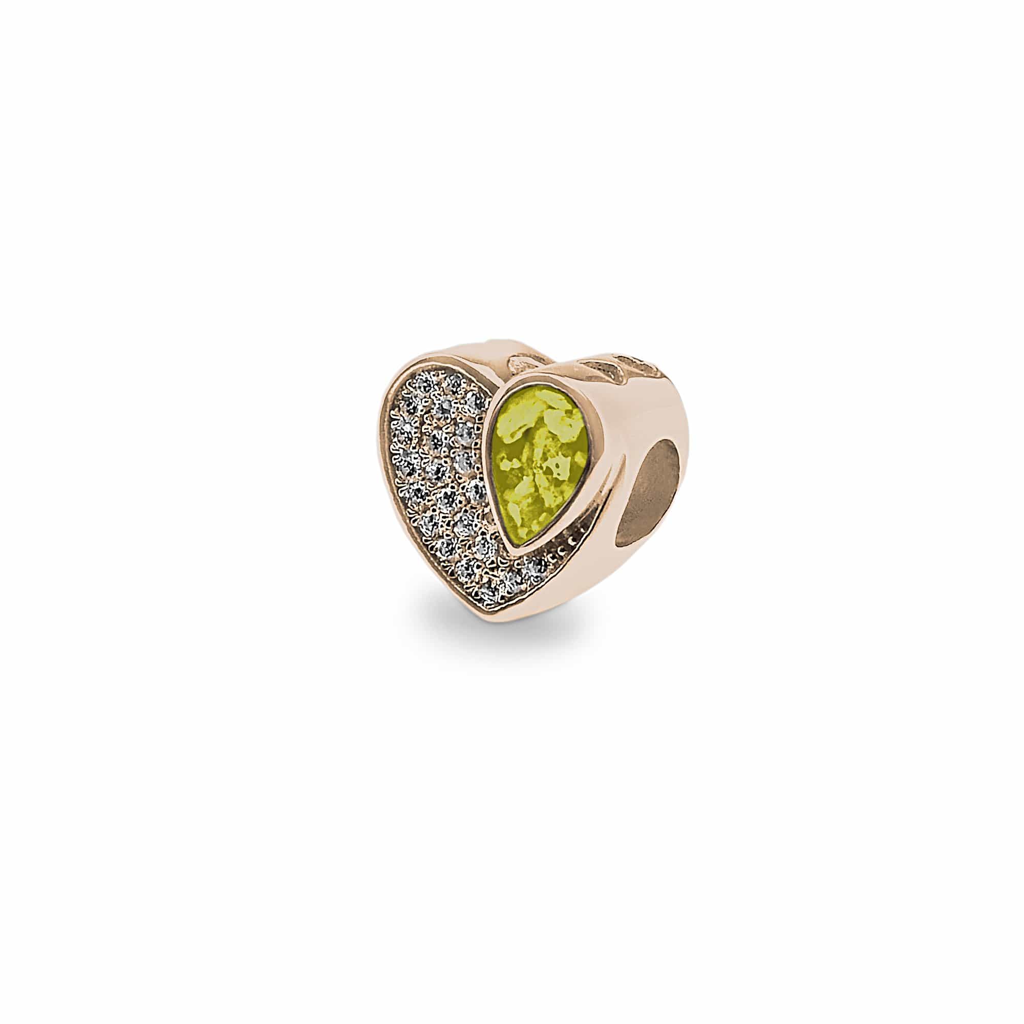 EverWith™ Beloved Memorial Ashes Charm Bead with Swarovski Crystals - EverWith Memorial Jewellery - Trade