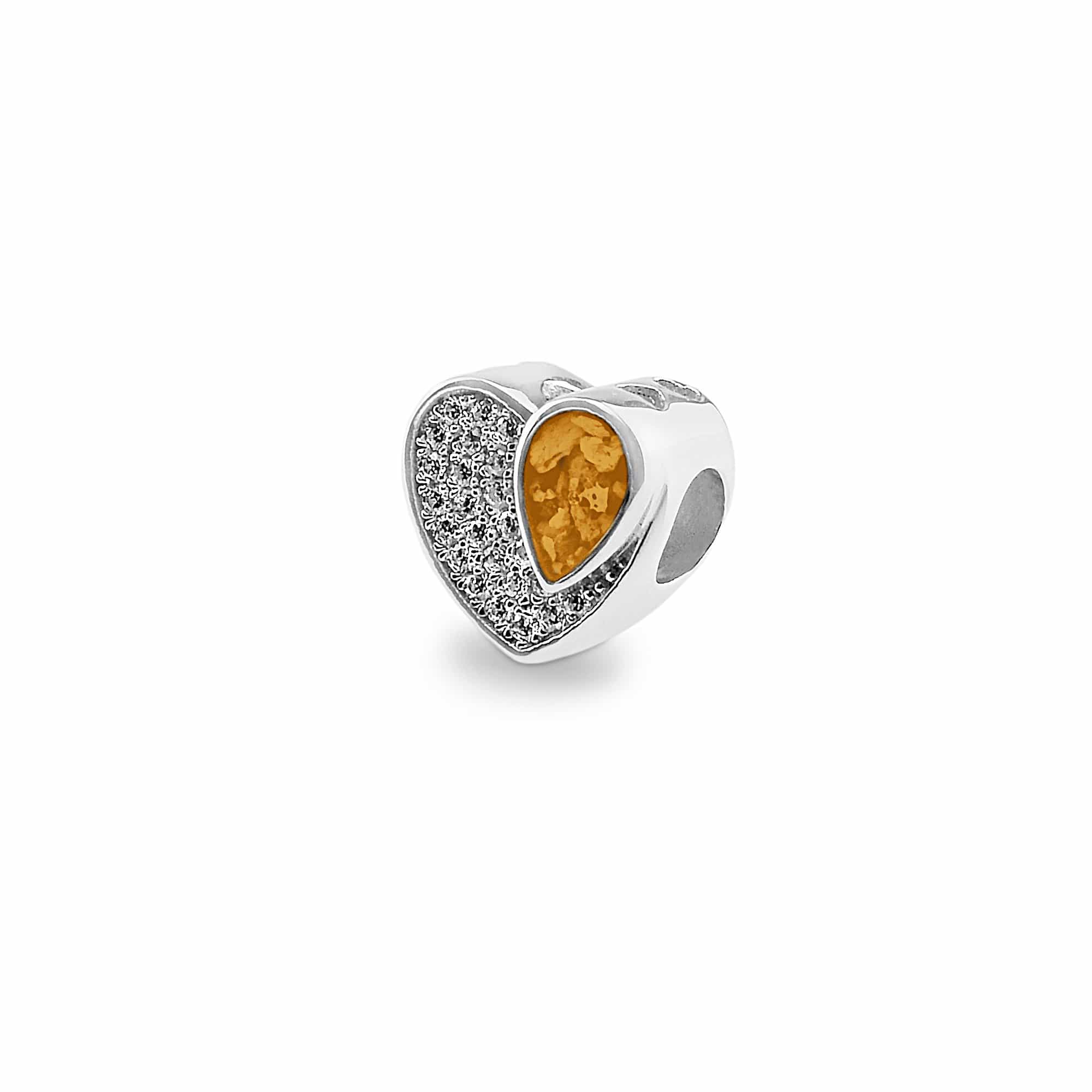 EverWith™ Beloved Memorial Ashes Charm Bead with Swarovski Crystals - EverWith Memorial Jewellery - Trade