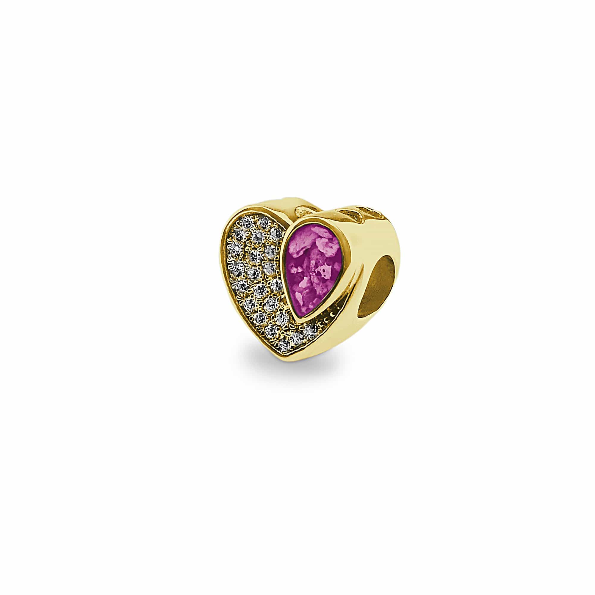EverWith™ Beloved Memorial Ashes Charm Bead with Swarovski Crystals - EverWith Memorial Jewellery - Trade