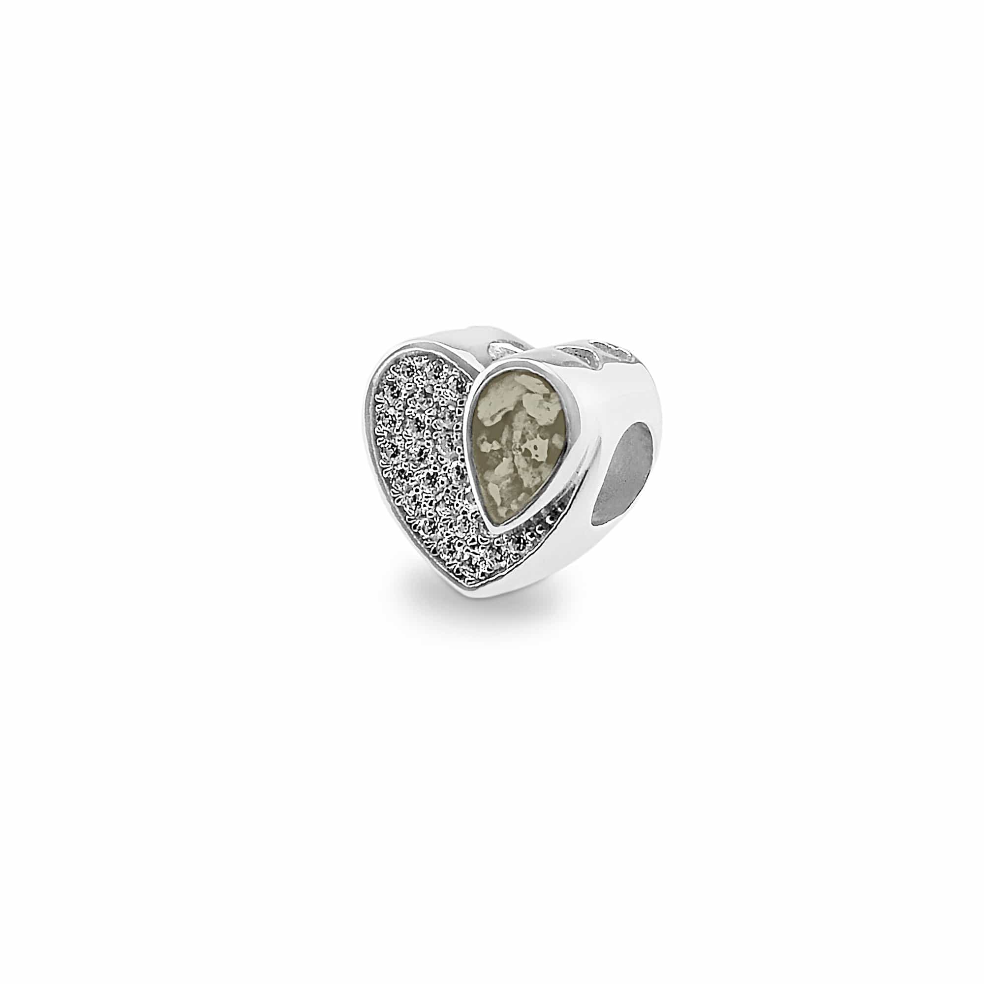 EverWith™ Beloved Memorial Ashes Charm Bead with Swarovski Crystals - EverWith Memorial Jewellery - Trade