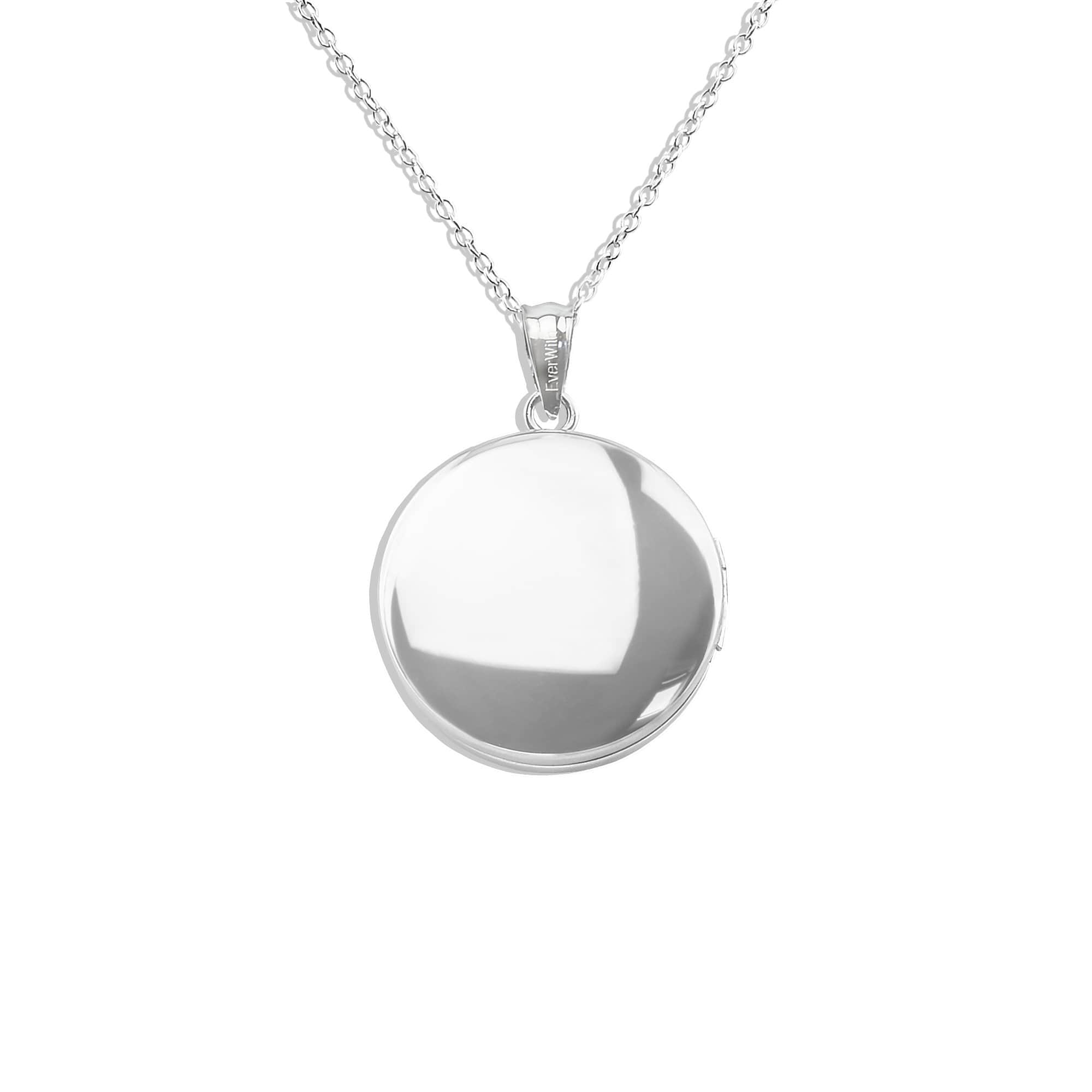 EverWith Circular Shaped Sterling Silver Memorial Ashes Locket - EverWith Memorial Jewellery - Trade