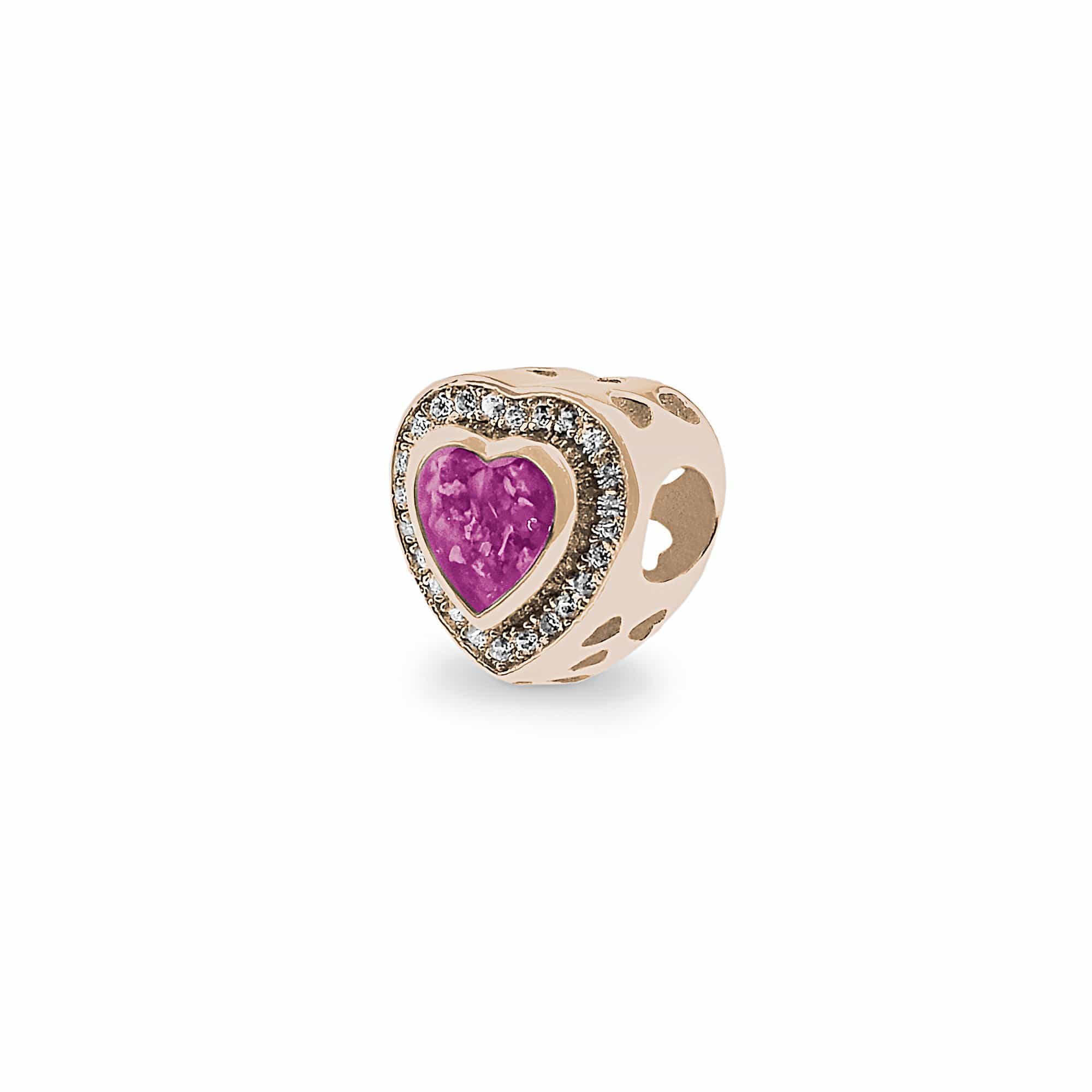 EverWith Comfort Memorial Ashes Charm Bead with Fine Crystals - EverWith Memorial Jewellery - Trade