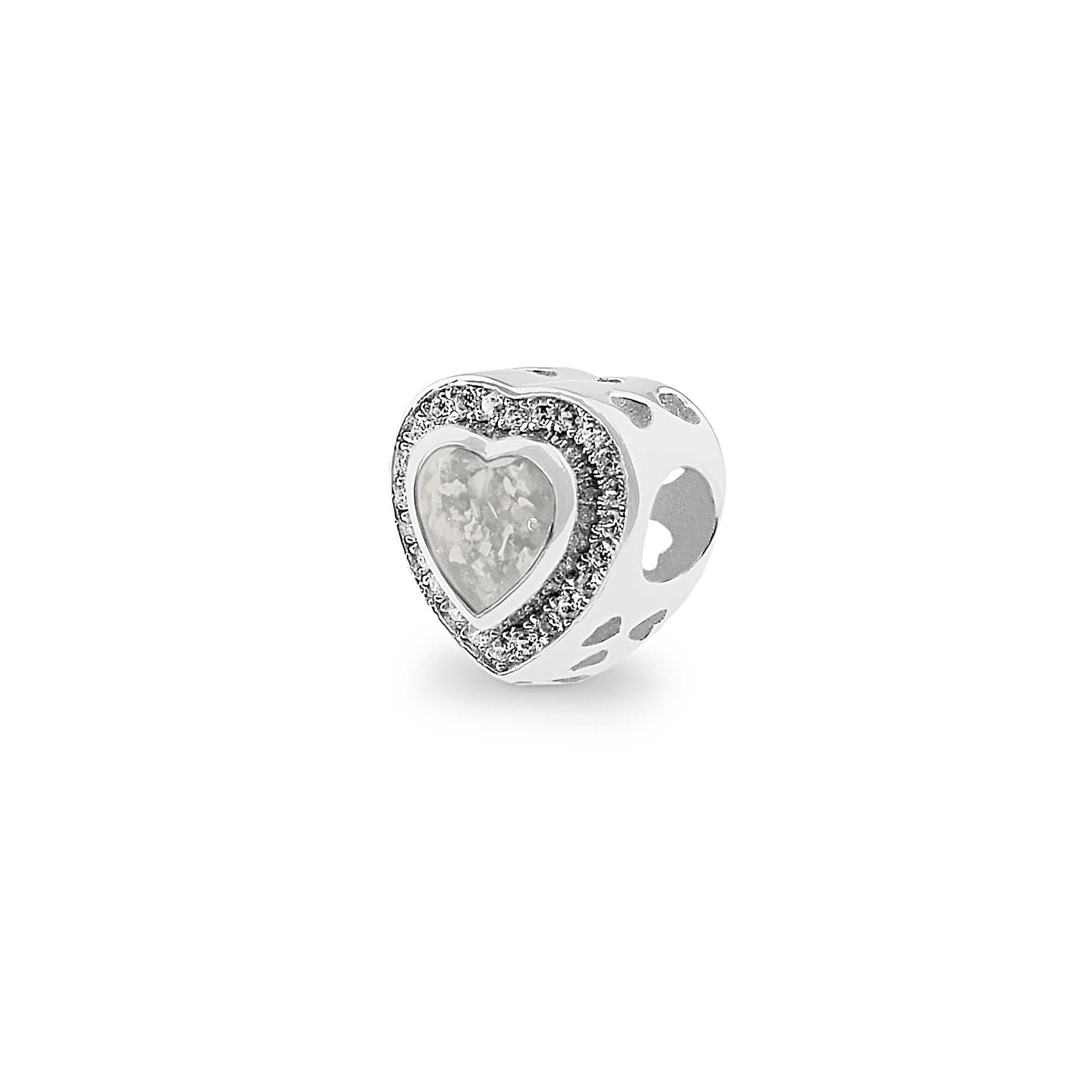EverWith Comfort Memorial Ashes Charm Bead with Fine Crystals - EverWith Memorial Jewellery - Trade