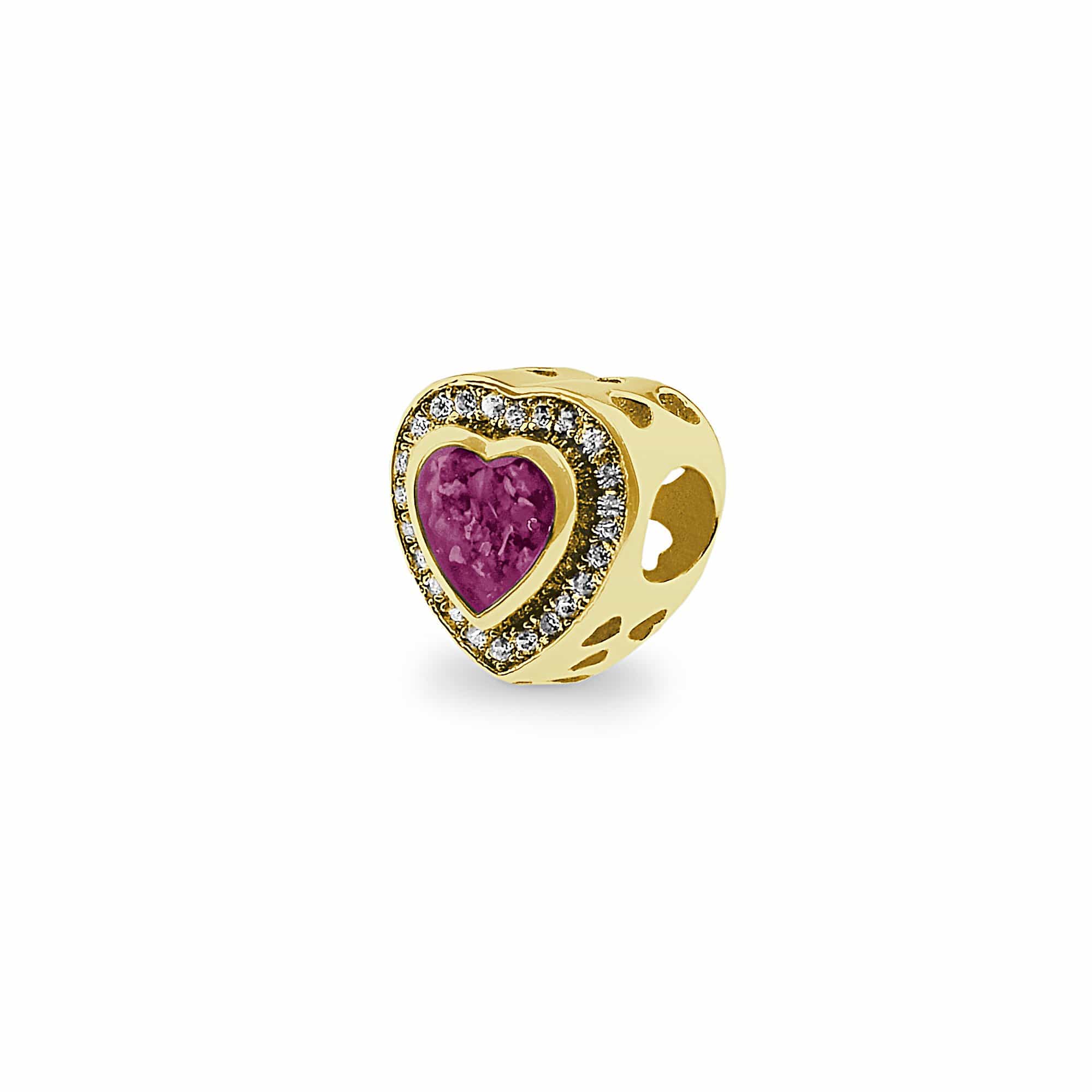 EverWith Comfort Memorial Ashes Charm Bead with Fine Crystals - EverWith Memorial Jewellery - Trade