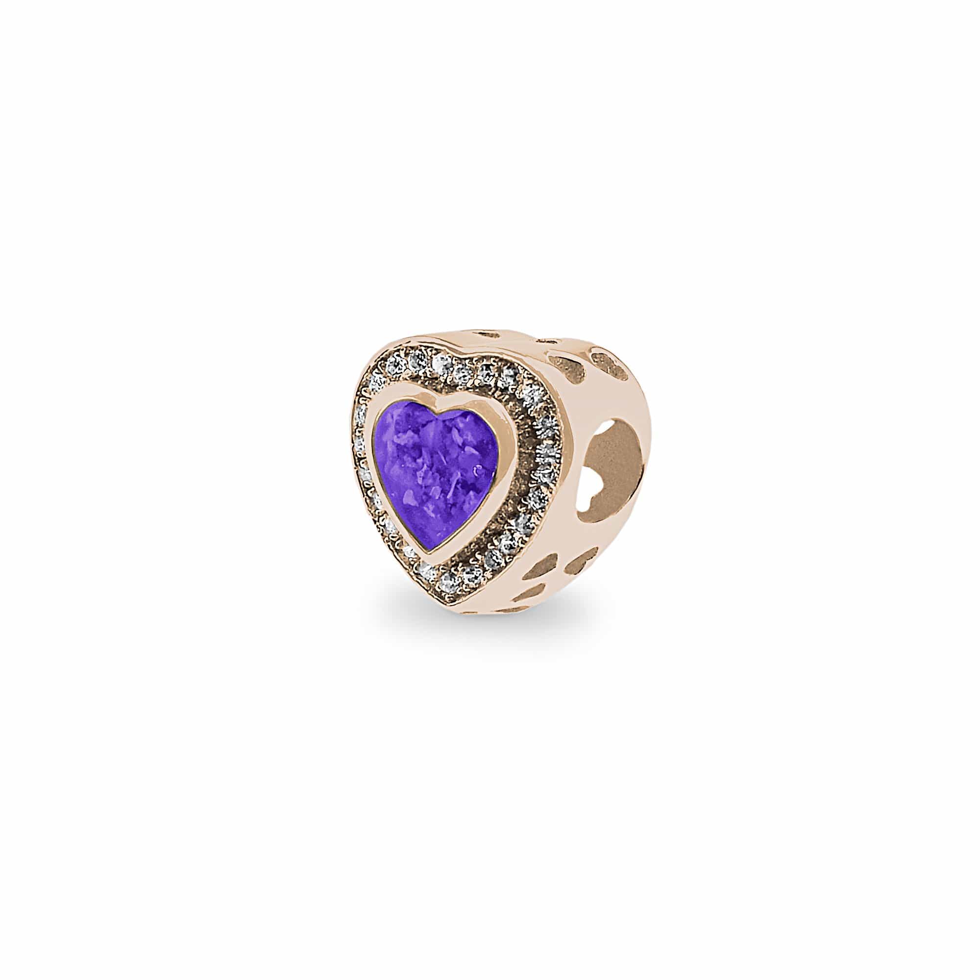 EverWith Comfort Memorial Ashes Charm Bead with Fine Crystals - EverWith Memorial Jewellery - Trade
