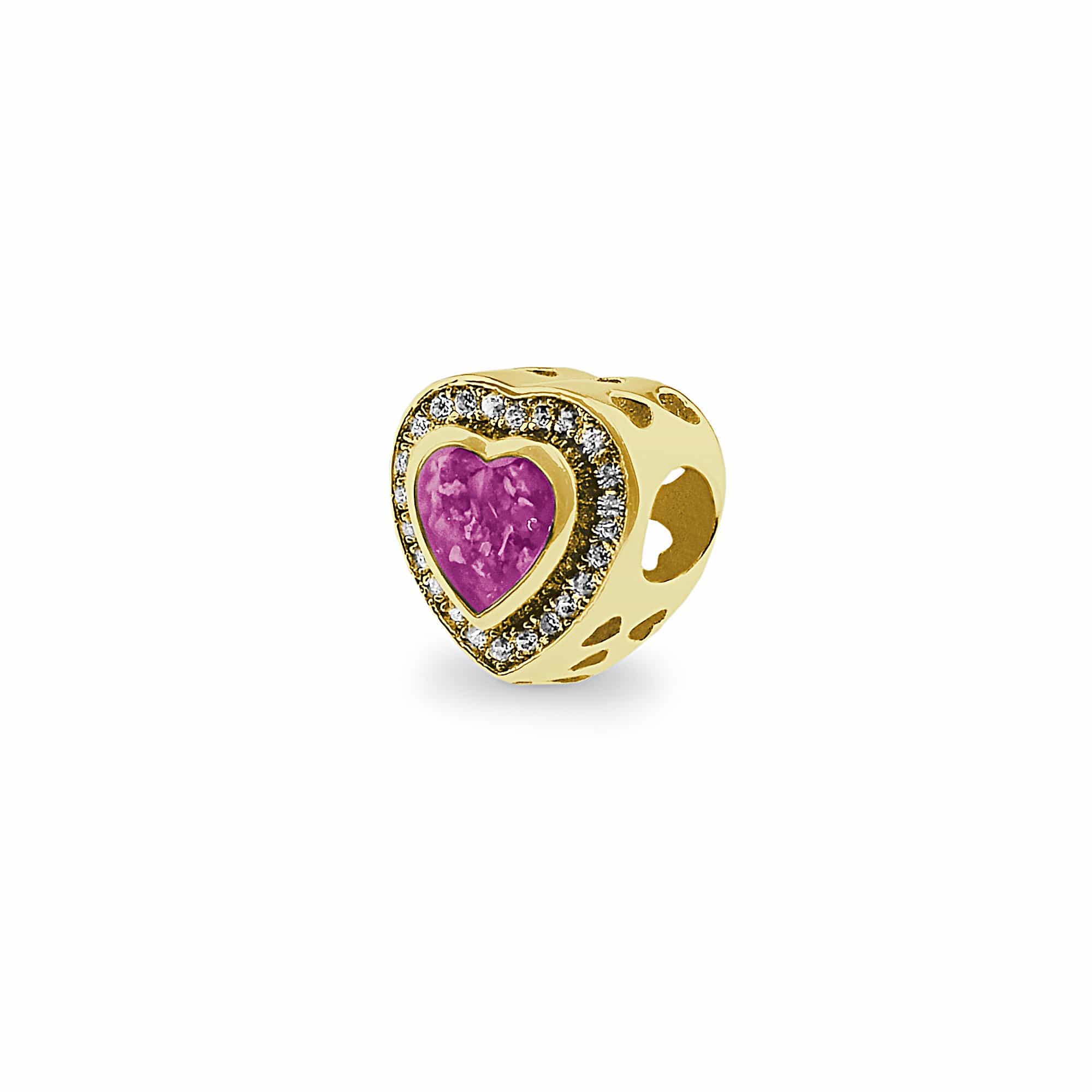 EverWith Comfort Memorial Ashes Charm Bead with Fine Crystals - EverWith Memorial Jewellery - Trade