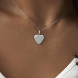 EverWith Engraved Half Heart Fingerprint Memorial Pendant - EverWith Memorial Jewellery - Trade