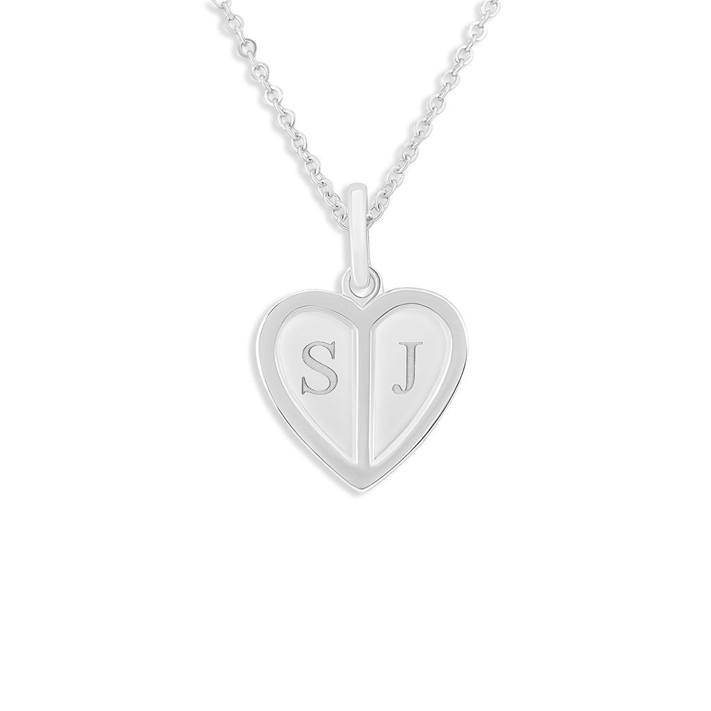EverWith Engraved Half Heart Standard Engraving Memorial Pendant - EverWith Memorial Jewellery - Trade