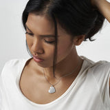 EverWith Engraved Heart Fingerprint Memorial Pendant with Fine Crystal - EverWith Memorial Jewellery - Trade