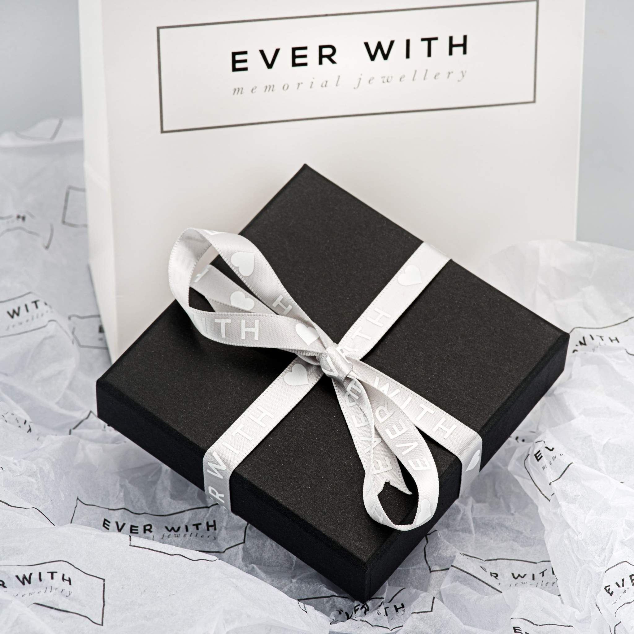 EverWith Engraved Moons Fingerprint Memorial Pendants with Fine Crystal - EverWith Memorial Jewellery - Trade