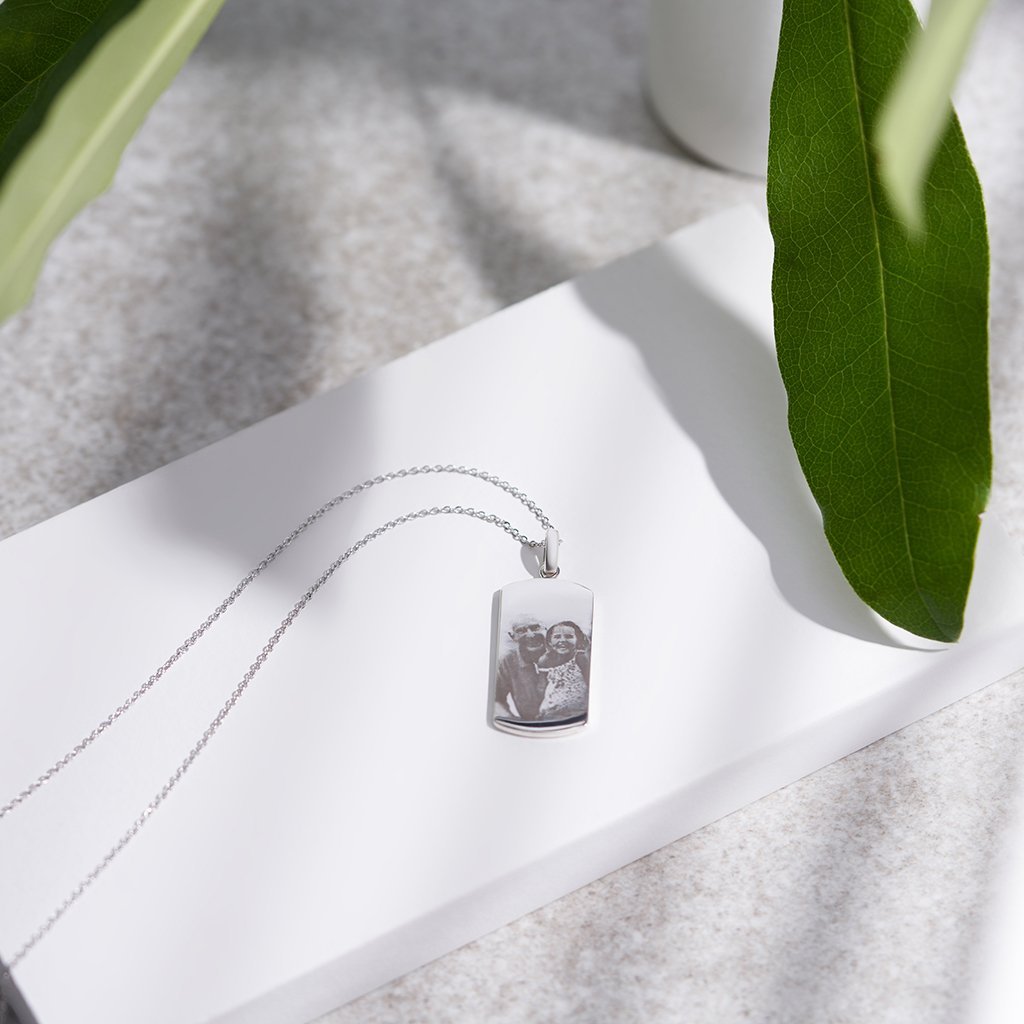 EverWith Engraved Tag Photo Engraving Memorial Pendant - EverWith Memorial Jewellery - Trade