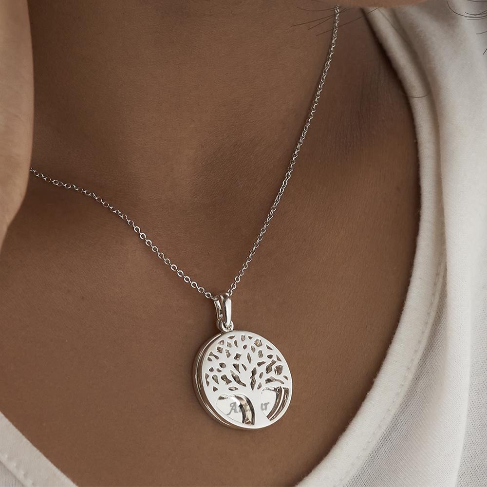 EverWith Engraved Tree of Life Discreet Messaging Memorial Pawprint Discreet Messaging Pendant - EverWith Memorial Jewellery - Trade