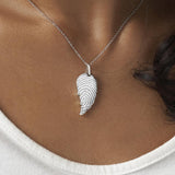 EverWith Engraved Wing Fingerprint Memorial Pendant - EverWith Memorial Jewellery - Trade