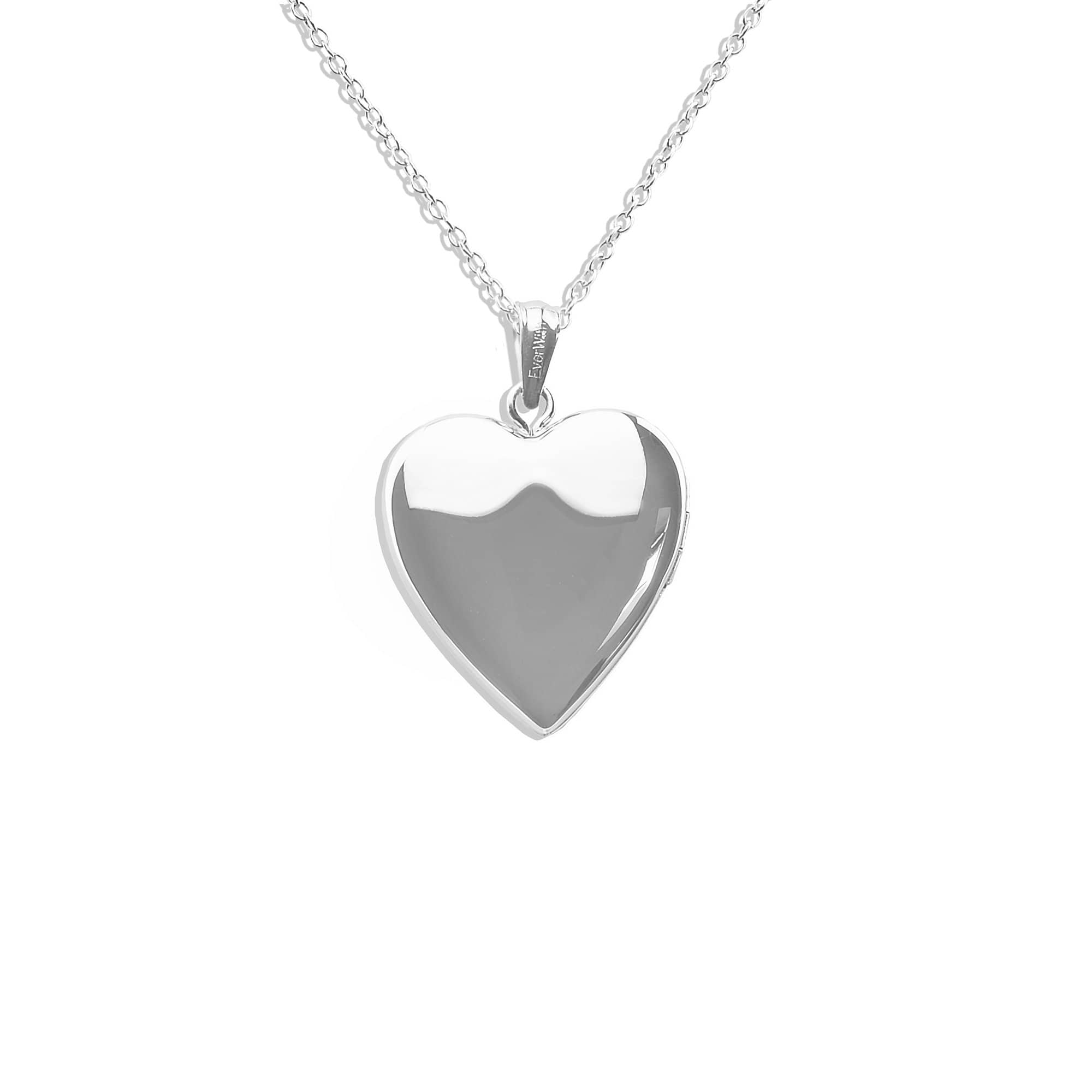 EverWith Footsteps Heart Shaped Sterling Silver Memorial Ashes Locket - EverWith Memorial Jewellery - Trade