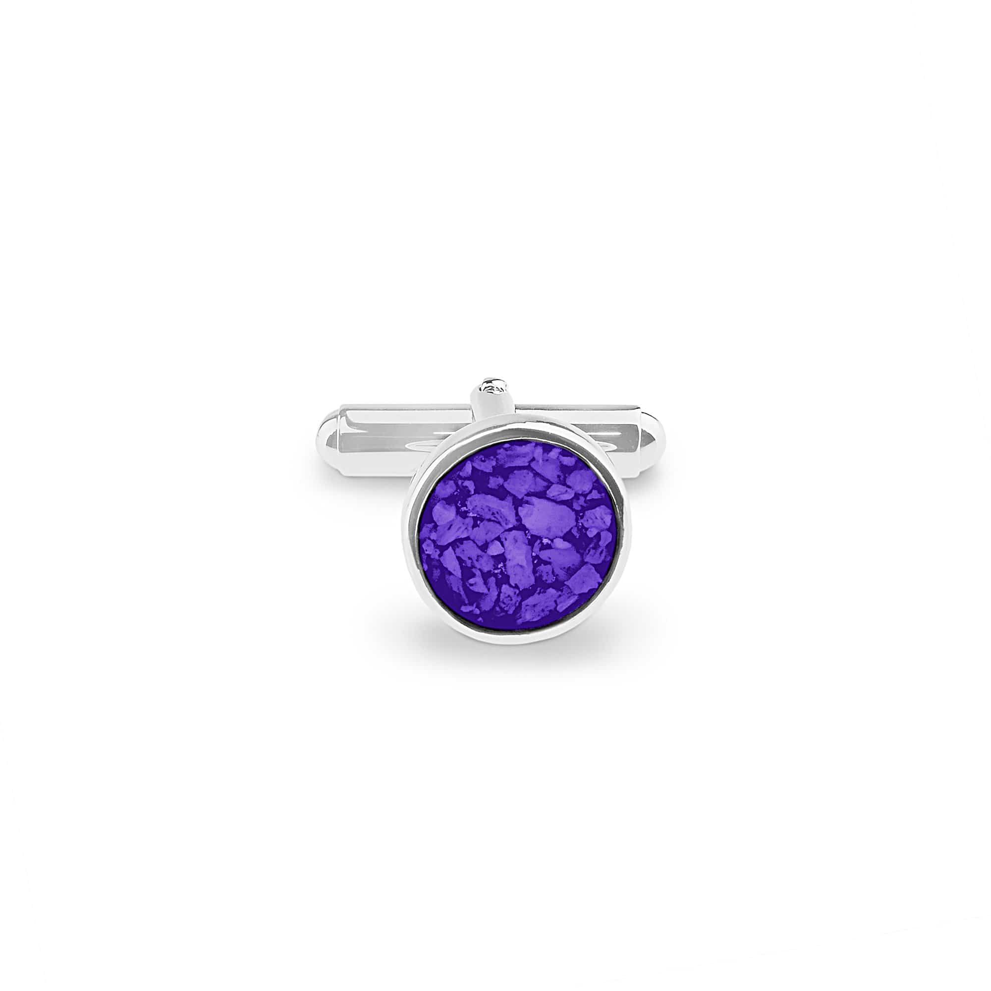 EverWith Gents Classic Round Memorial Ashes Cufflinks - EverWith Memorial Jewellery - Trade