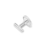 EverWith Gents Fancy Round Memorial Ashes Cufflinks with Fine Crystals - EverWith Memorial Jewellery - Trade