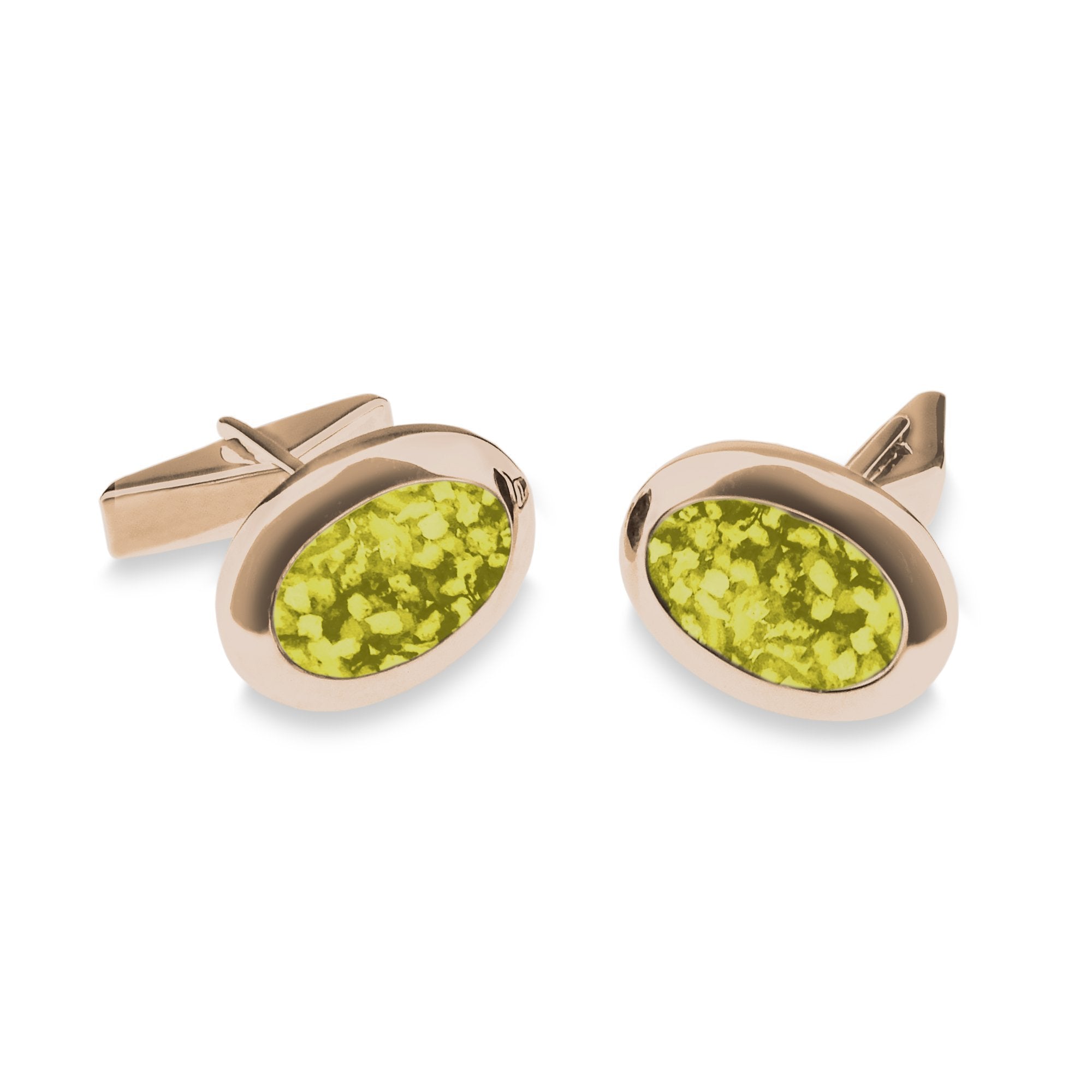 EverWith Gents Oval Memorial Ashes Cufflinks - EverWith Memorial Jewellery - Trade