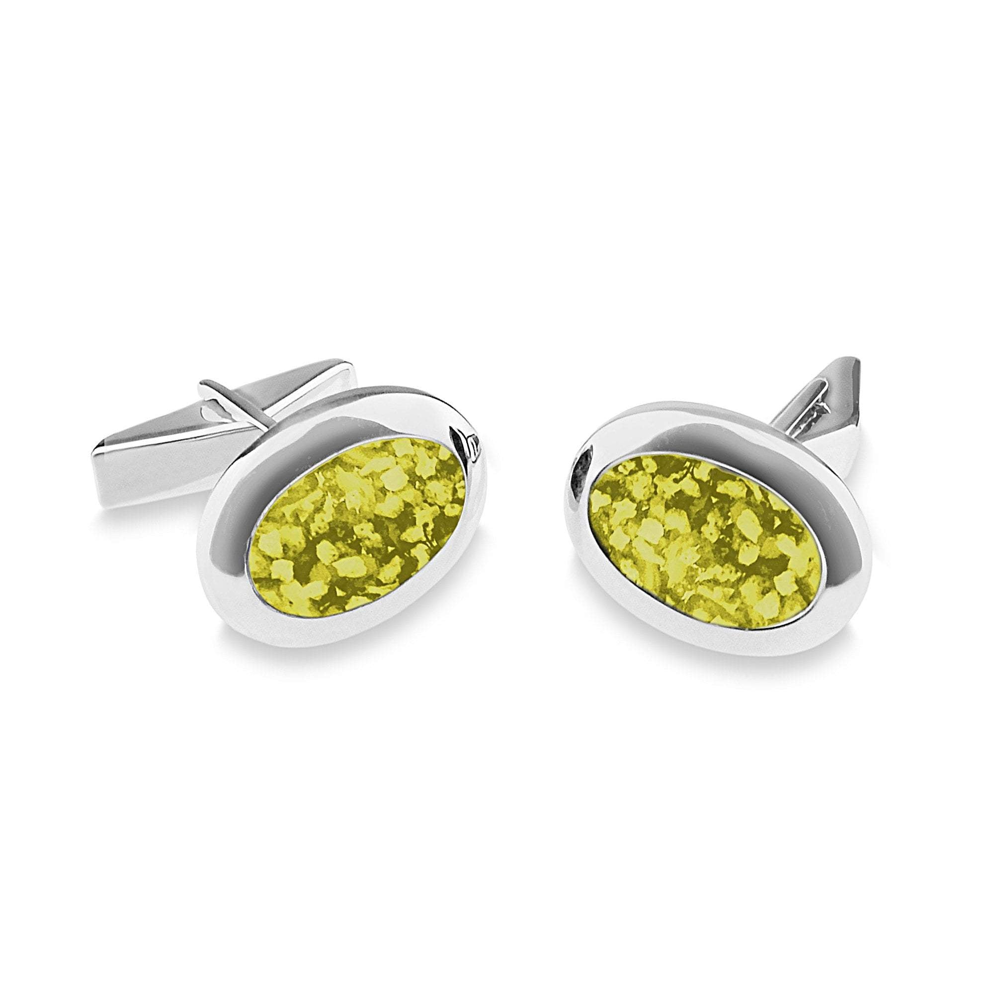 EverWith Gents Oval Memorial Ashes Cufflinks - EverWith Memorial Jewellery - Trade