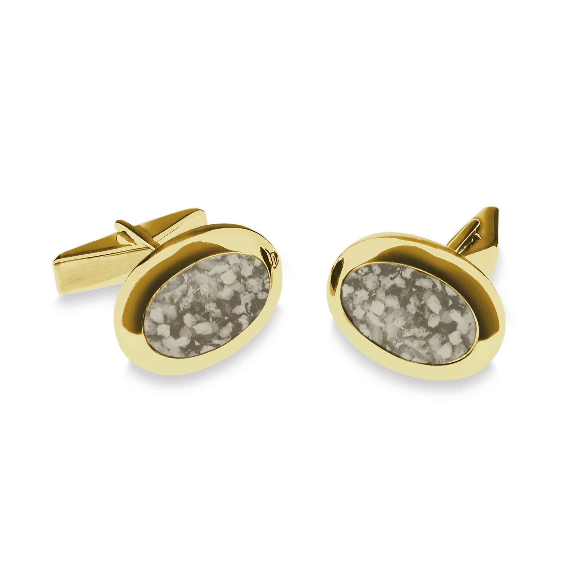 EverWith Gents Oval Memorial Ashes Cufflinks - EverWith Memorial Jewellery - Trade