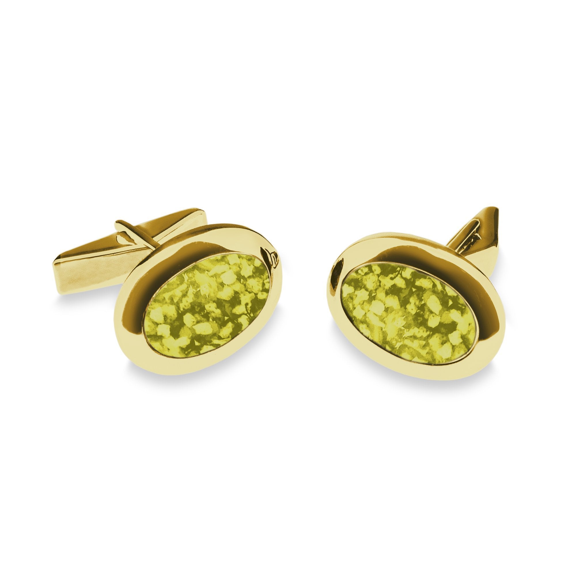 EverWith Gents Oval Memorial Ashes Cufflinks - EverWith Memorial Jewellery - Trade