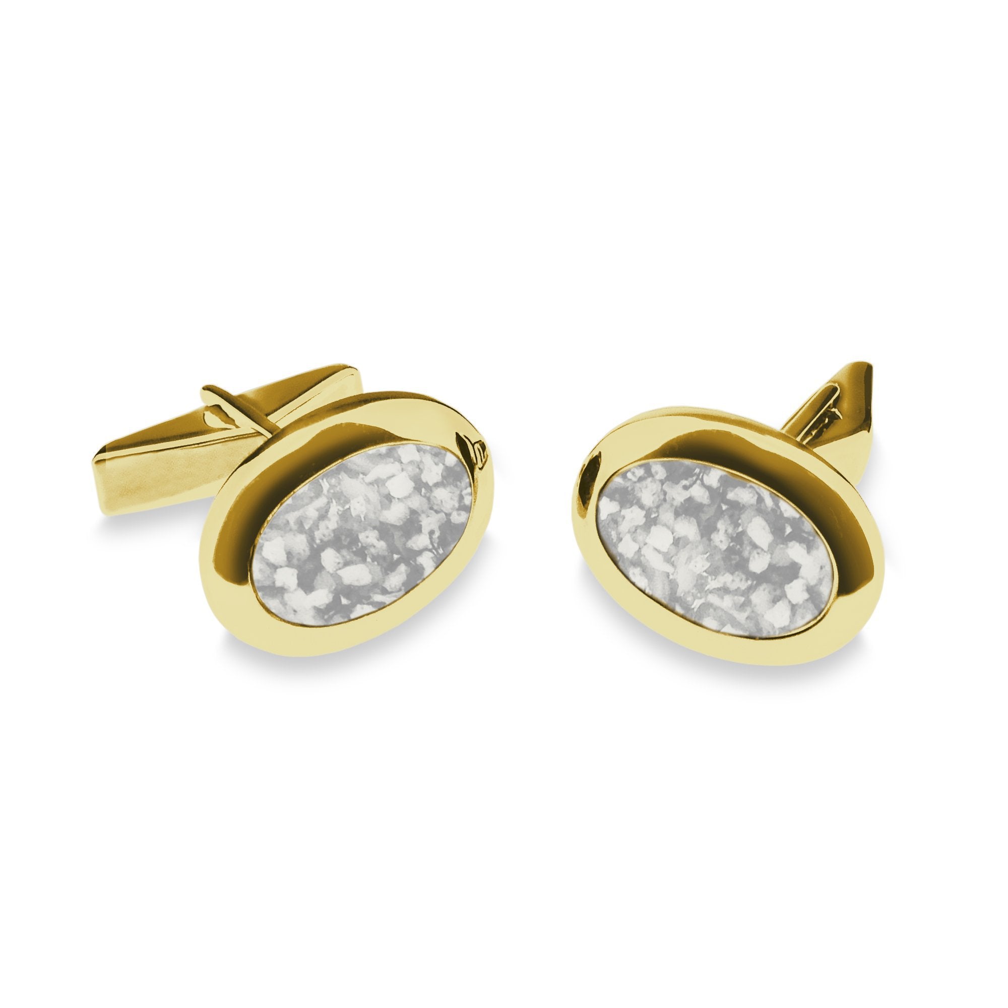 EverWith Gents Oval Memorial Ashes Cufflinks - EverWith Memorial Jewellery - Trade