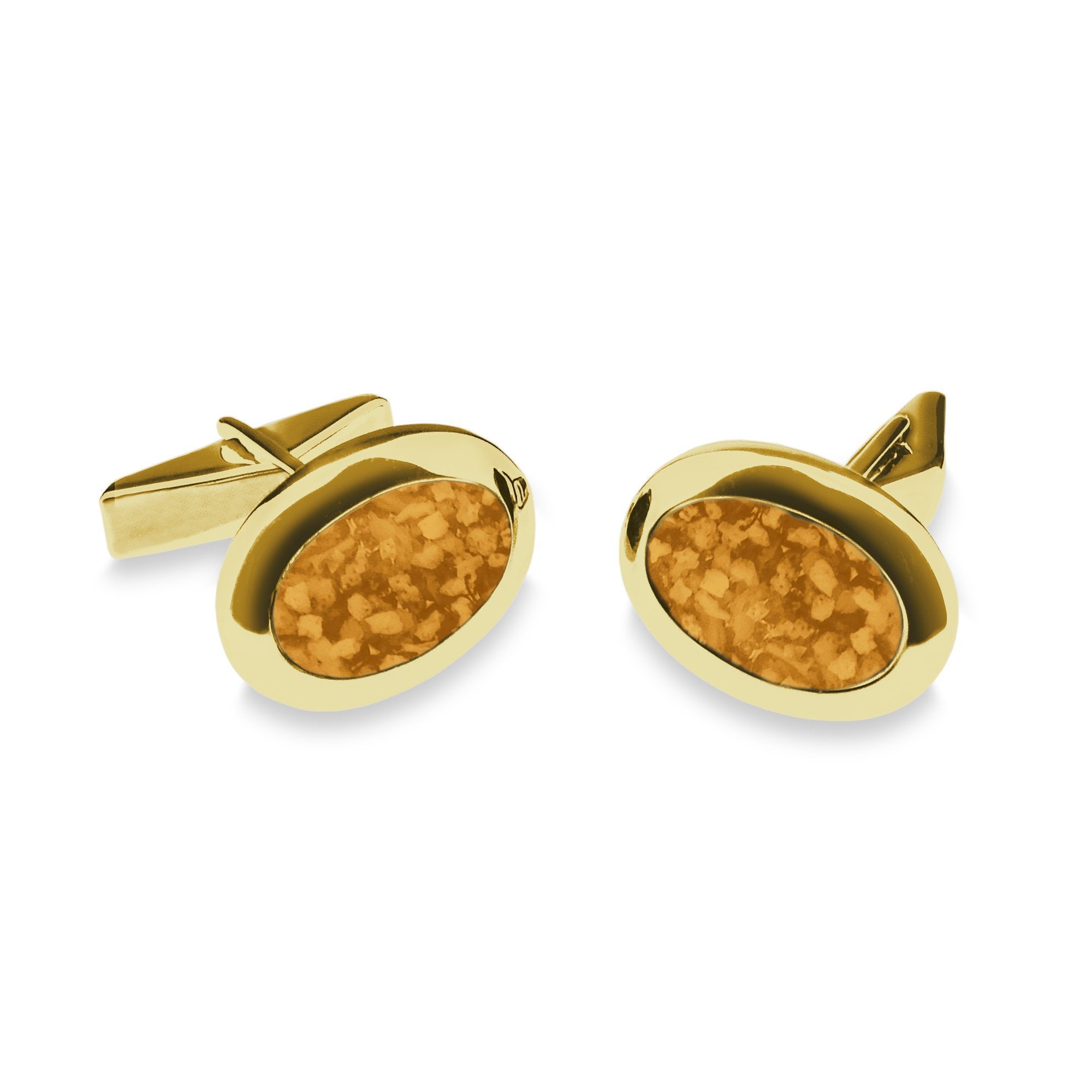EverWith Gents Oval Memorial Ashes Cufflinks - EverWith Memorial Jewellery - Trade