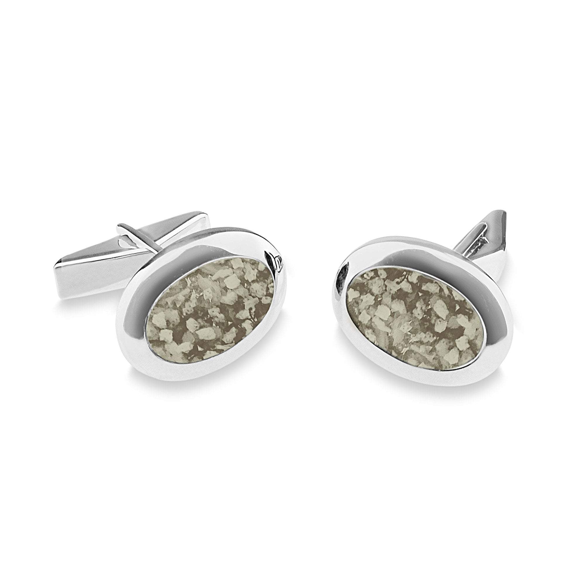 EverWith Gents Oval Memorial Ashes Cufflinks - EverWith Memorial Jewellery - Trade