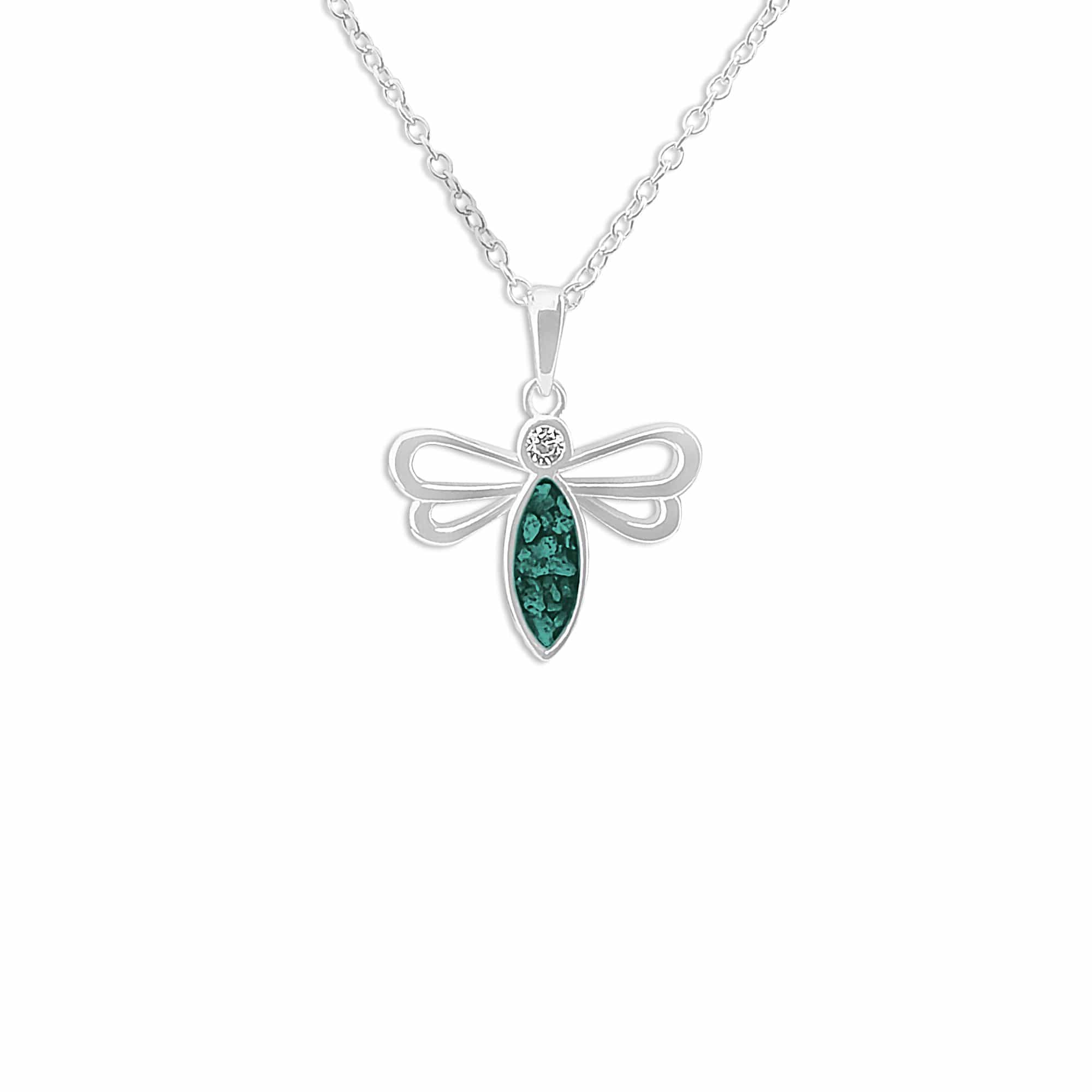 EverWith Ladies Bee Memorial Ashes Pendant with Fine Crystal - EverWith Memorial Jewellery - Trade