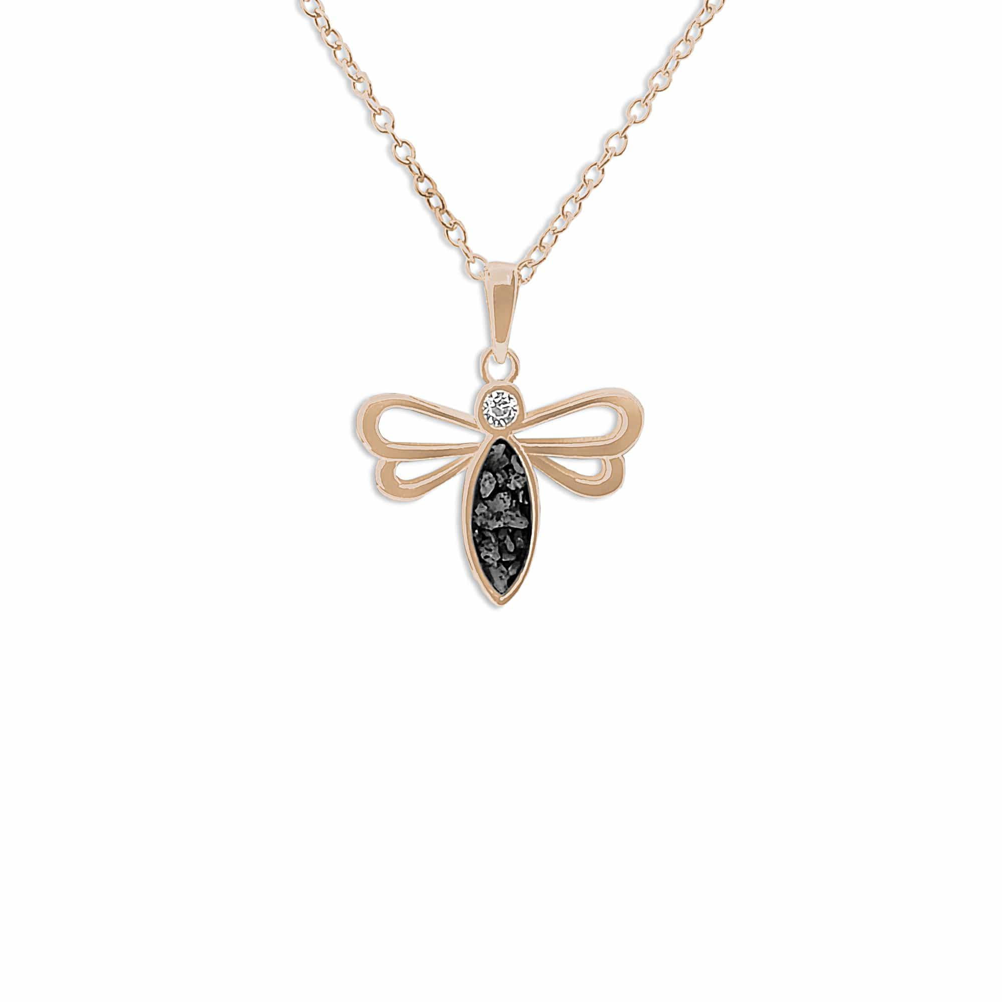 EverWith Ladies Bee Memorial Ashes Pendant with Fine Crystal - EverWith Memorial Jewellery - Trade