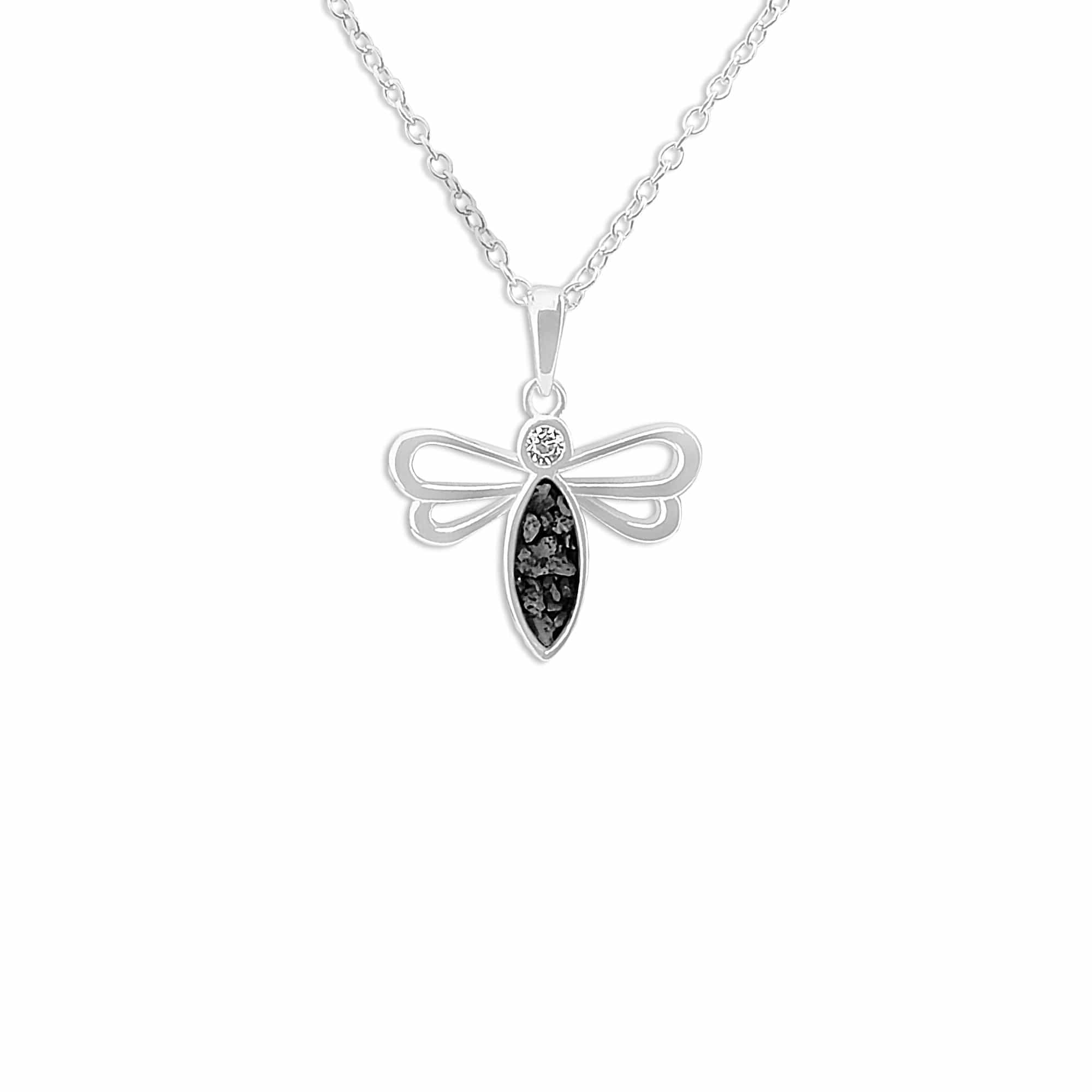 EverWith Ladies Bee Memorial Ashes Pendant with Fine Crystal - EverWith Memorial Jewellery - Trade