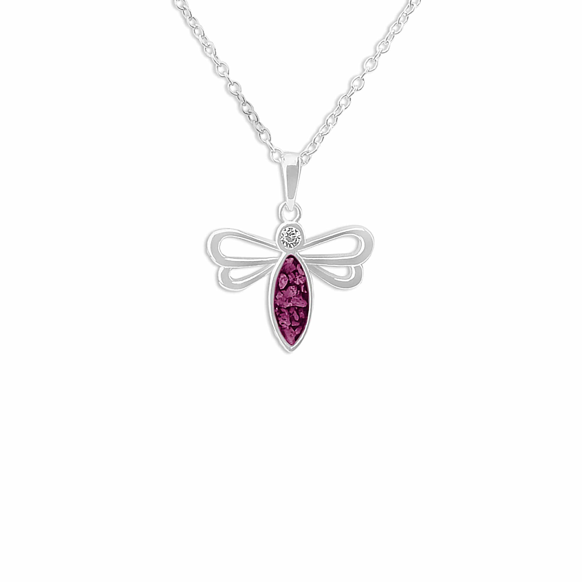 EverWith Ladies Bee Memorial Ashes Pendant with Fine Crystal - EverWith Memorial Jewellery - Trade