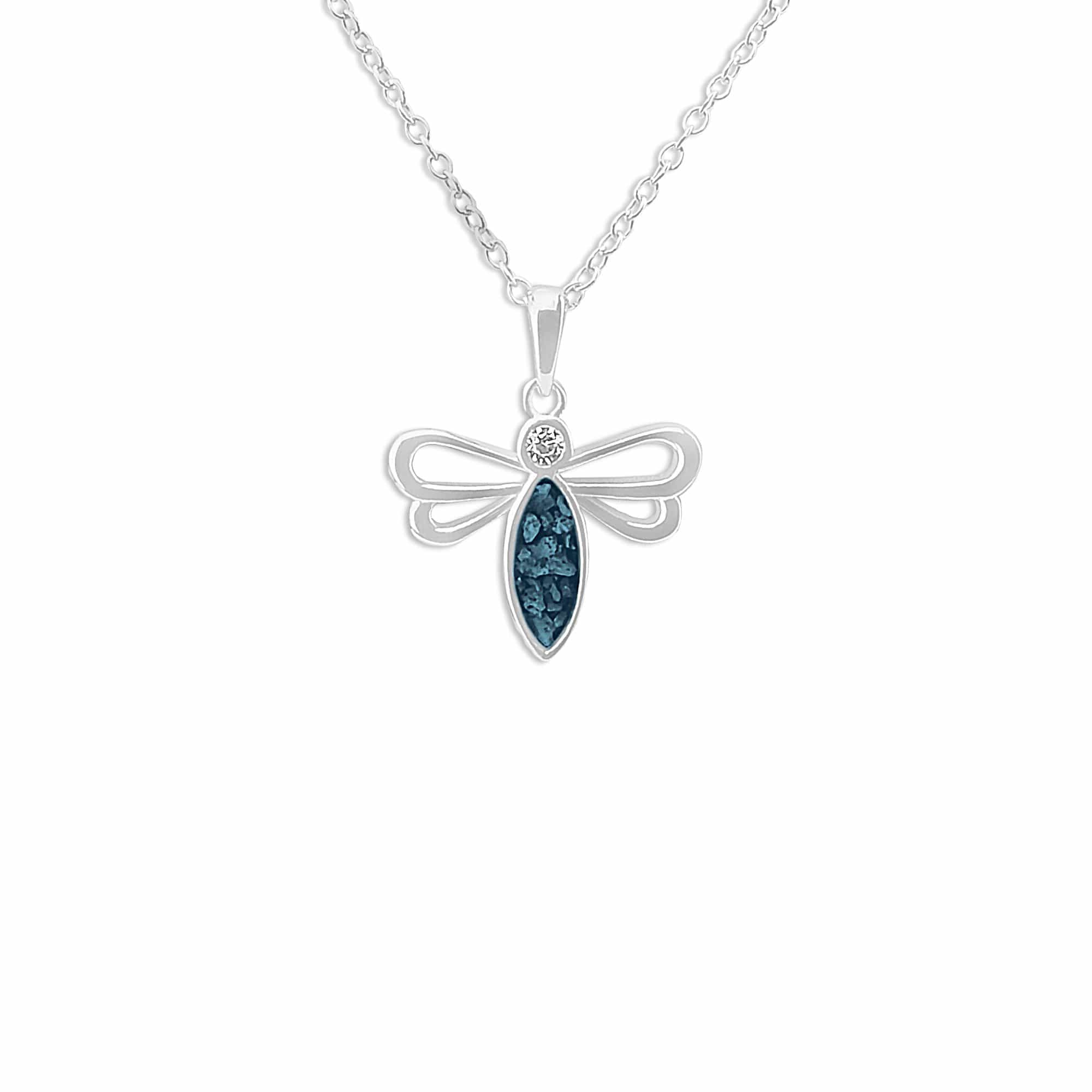 EverWith Ladies Bee Memorial Ashes Pendant with Fine Crystal - EverWith Memorial Jewellery - Trade