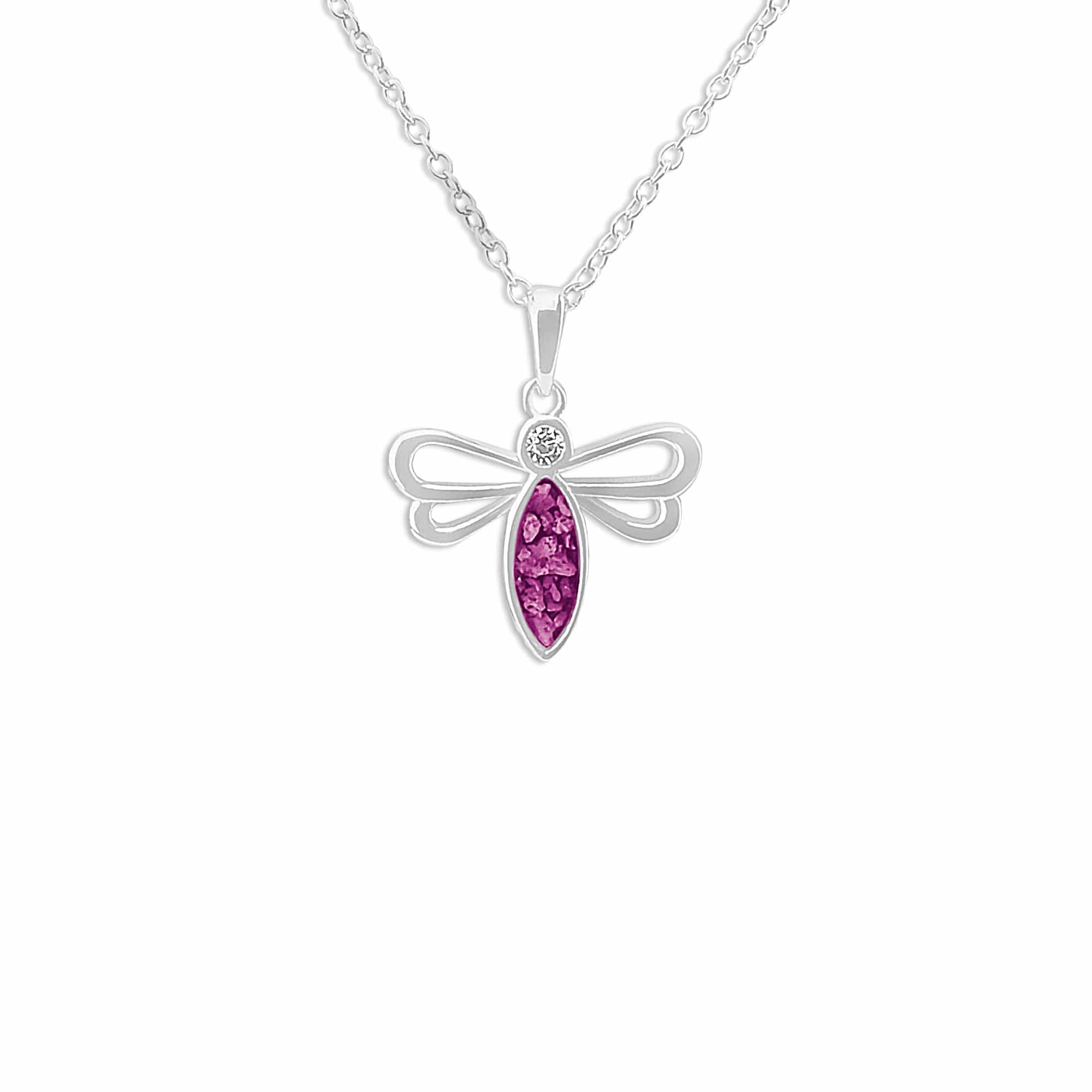 EverWith Ladies Bee Memorial Ashes Pendant with Fine Crystal - EverWith Memorial Jewellery - Trade