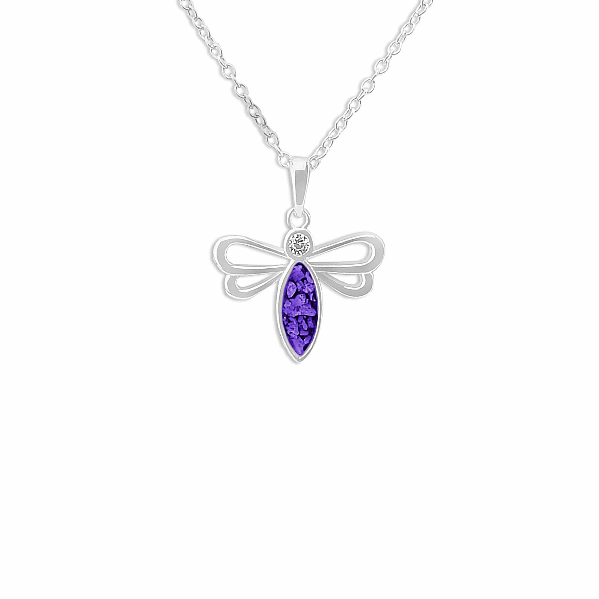EverWith Ladies Bee Memorial Ashes Pendant with Fine Crystal - EverWith Memorial Jewellery - Trade