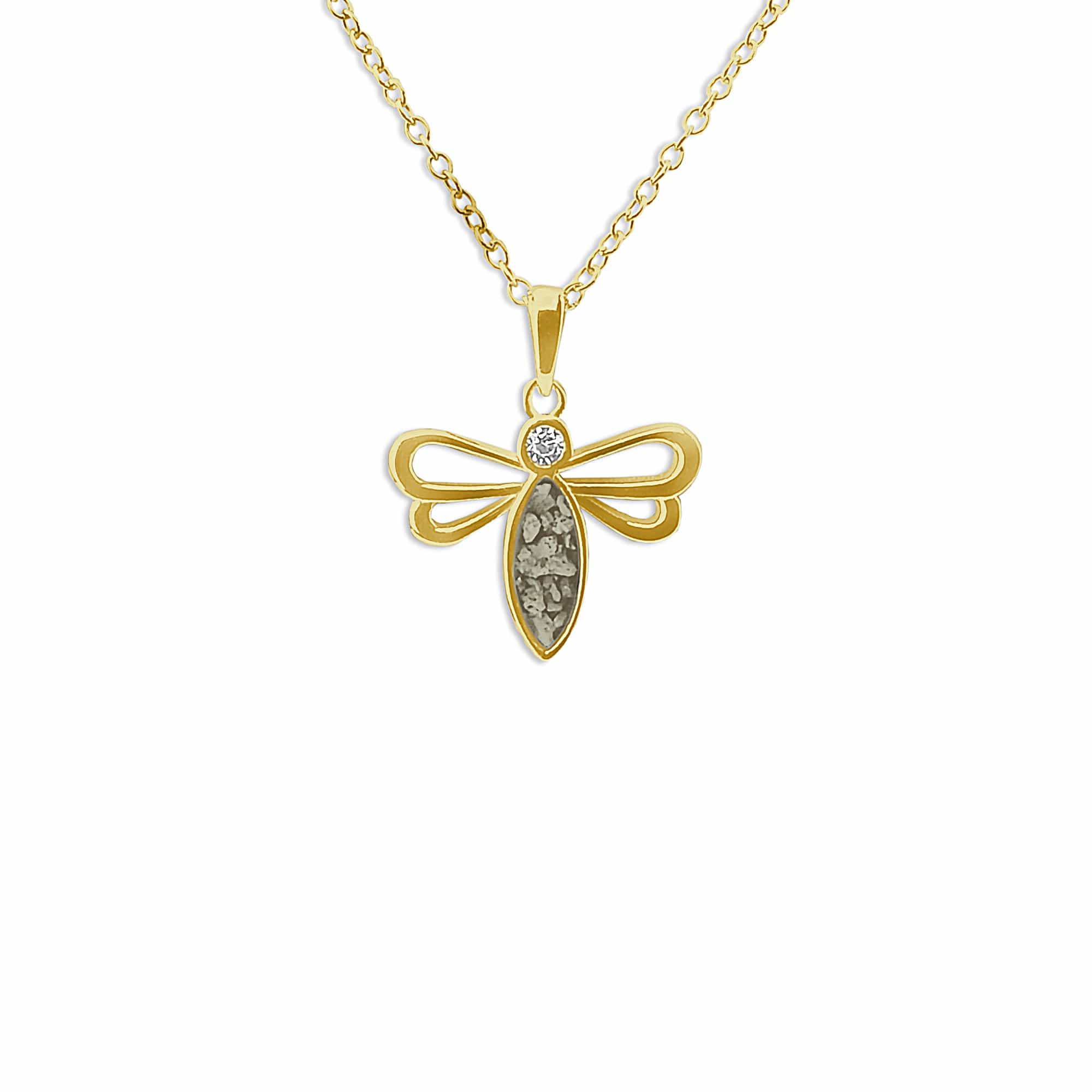 EverWith Ladies Bee Memorial Ashes Pendant with Fine Crystal - EverWith Memorial Jewellery - Trade
