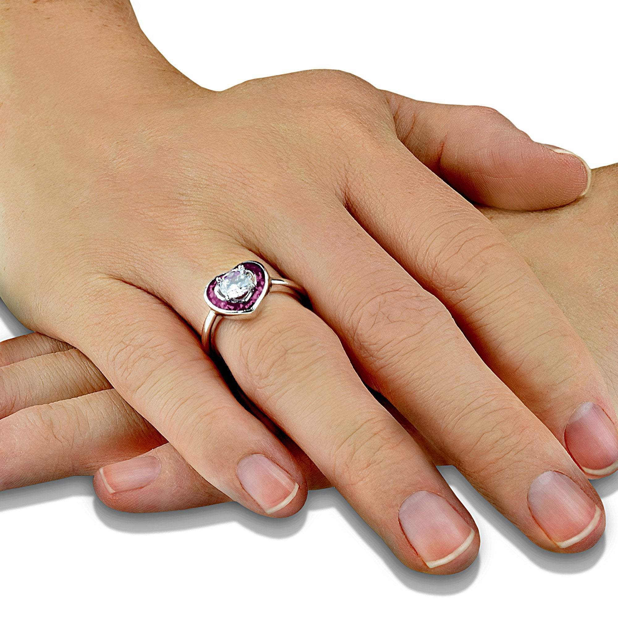 EverWith Ladies Beloved Memorial Ashes Ring with Fine Crystal - EverWith Memorial Jewellery - Trade