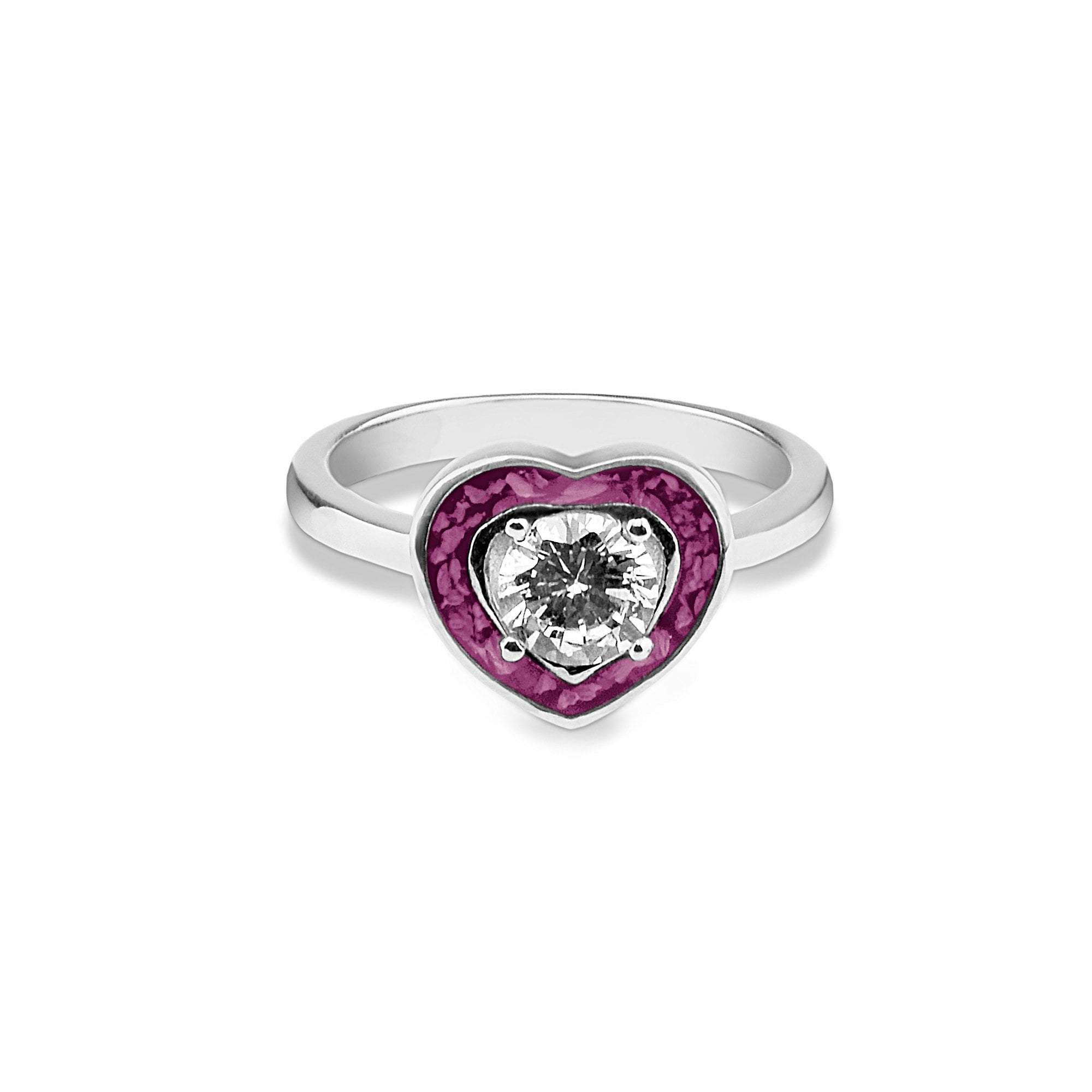 EverWith Ladies Beloved Memorial Ashes Ring with Fine Crystal - EverWith Memorial Jewellery - Trade