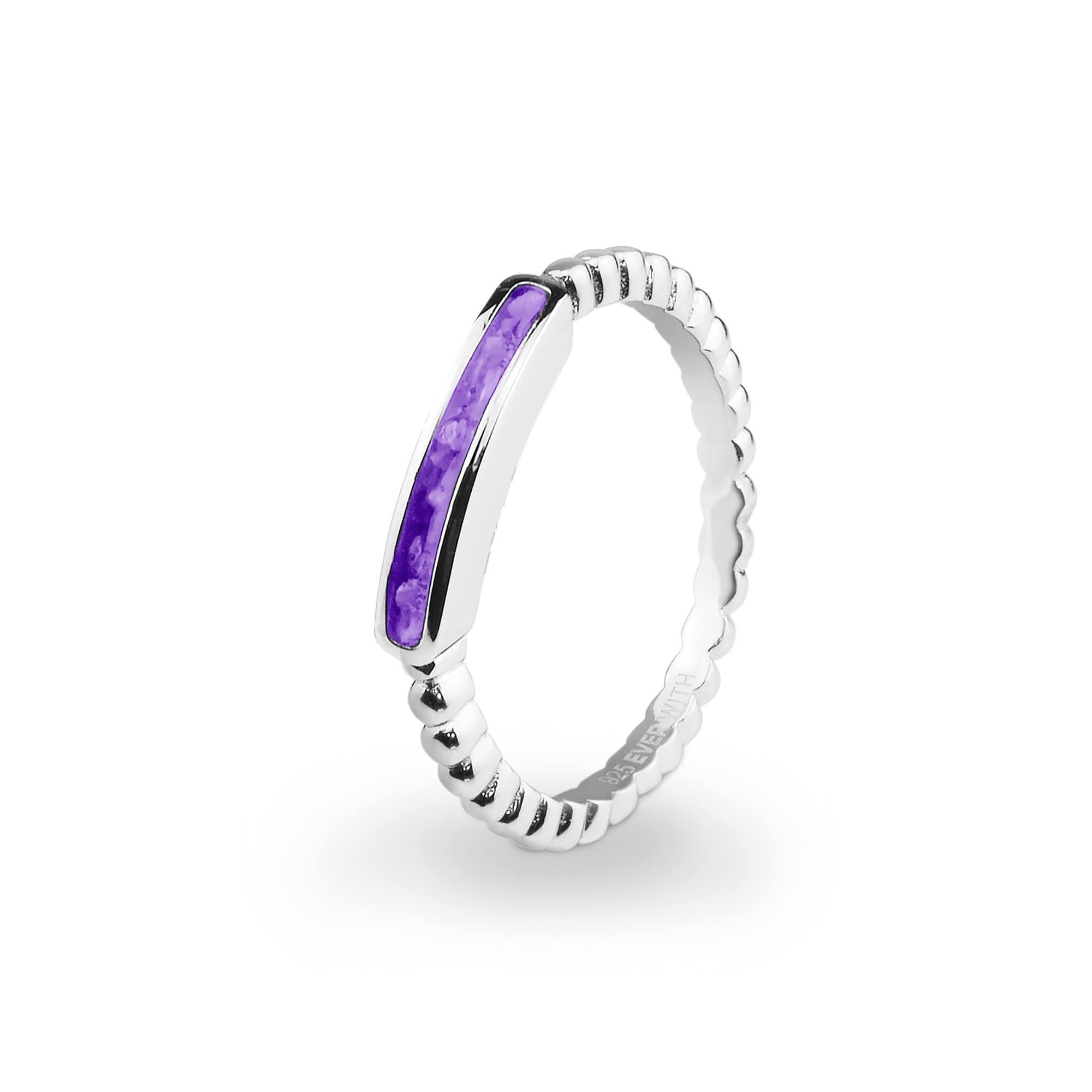 EverWith Ladies Channel Bubble Band Memorial Ashes Ring - EverWith Memorial Jewellery - Trade
