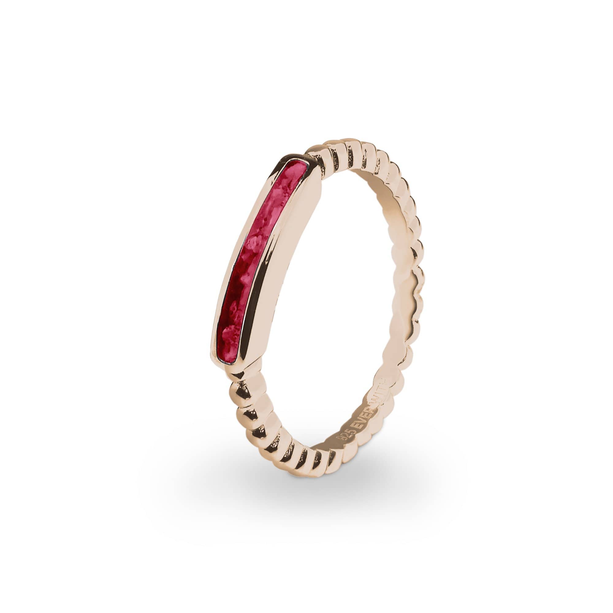 EverWith Ladies Channel Bubble Band Memorial Ashes Ring - EverWith Memorial Jewellery - Trade